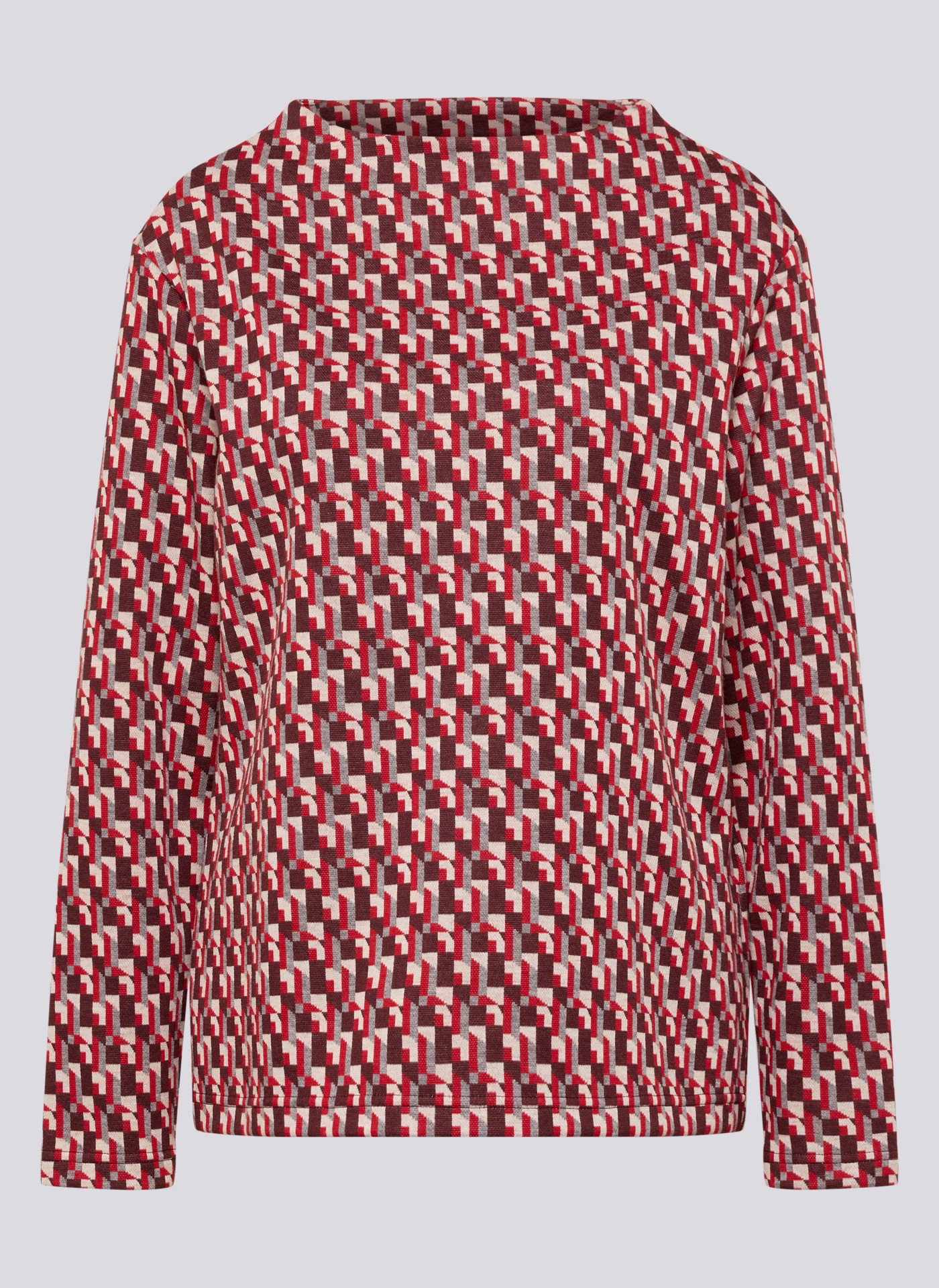 Rabe Langarmshirt mit grafischem Muster