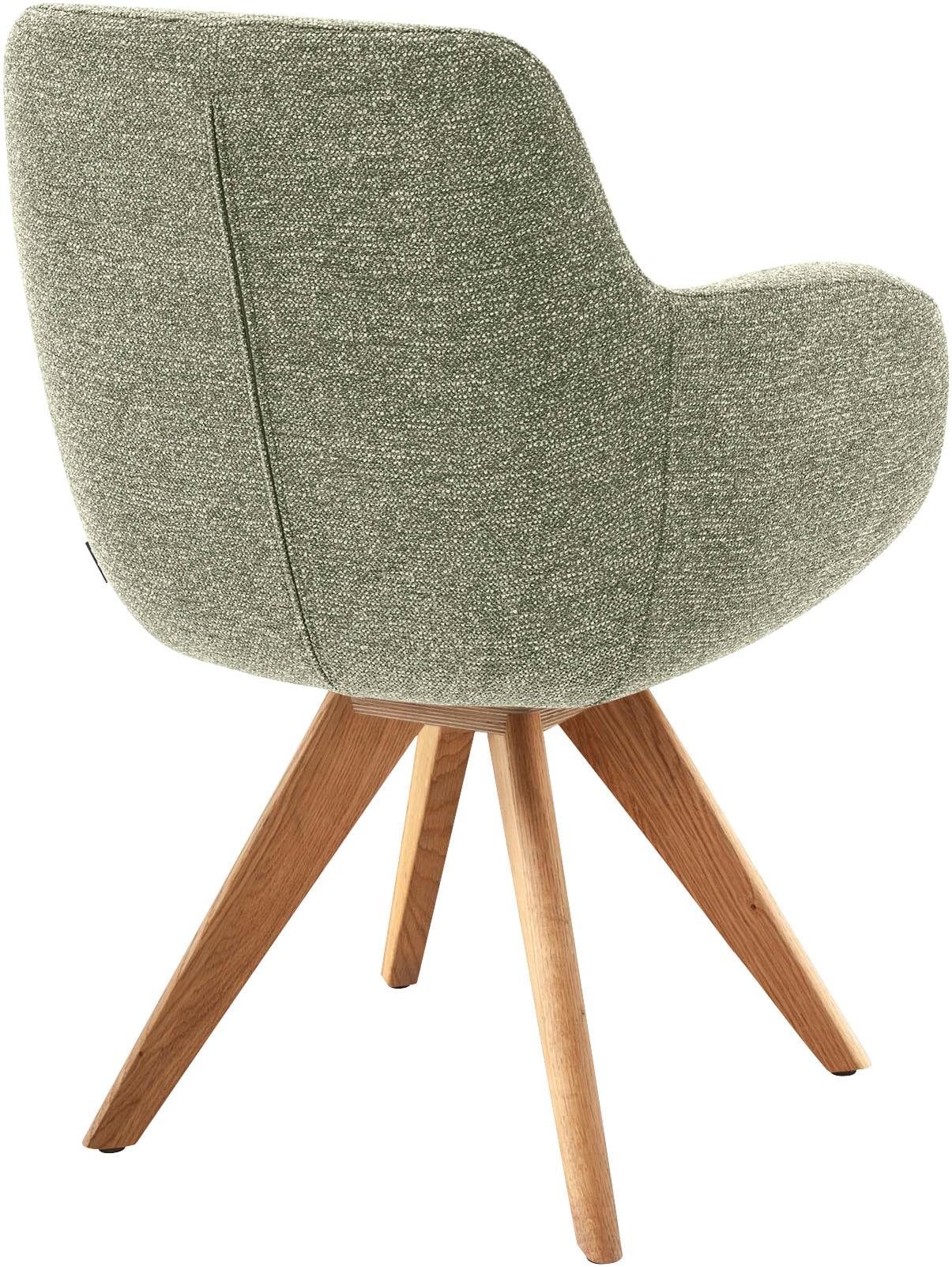 Musterring Esszimmerstuhl »Tavia«, (Set), 2 St., Chenille, Stativgestell Eiche Bianco, Drehfunktion optional, diverse Farben