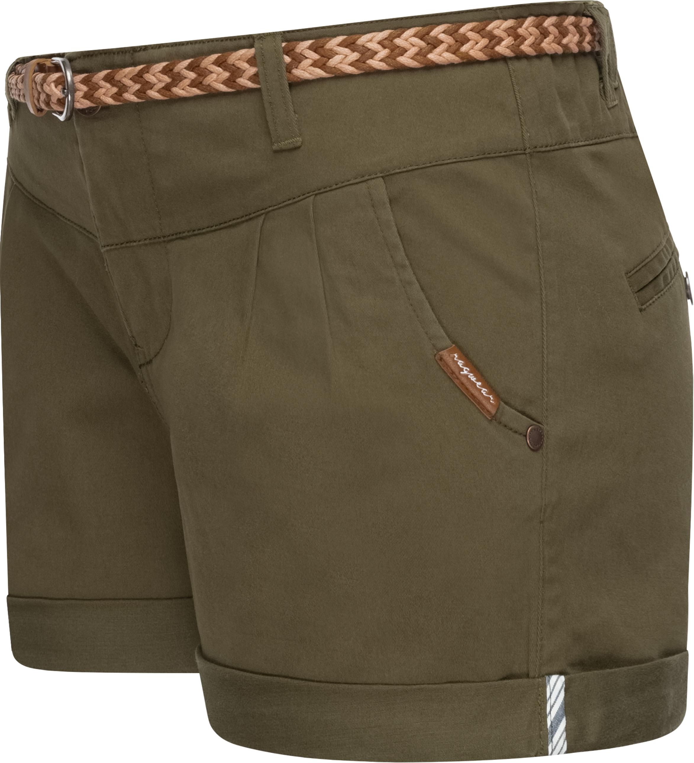 Ragwear Shorts »Heaven B«, (2 tlg.), leichte Hotpants mit hochwertigem Flechtgürtel