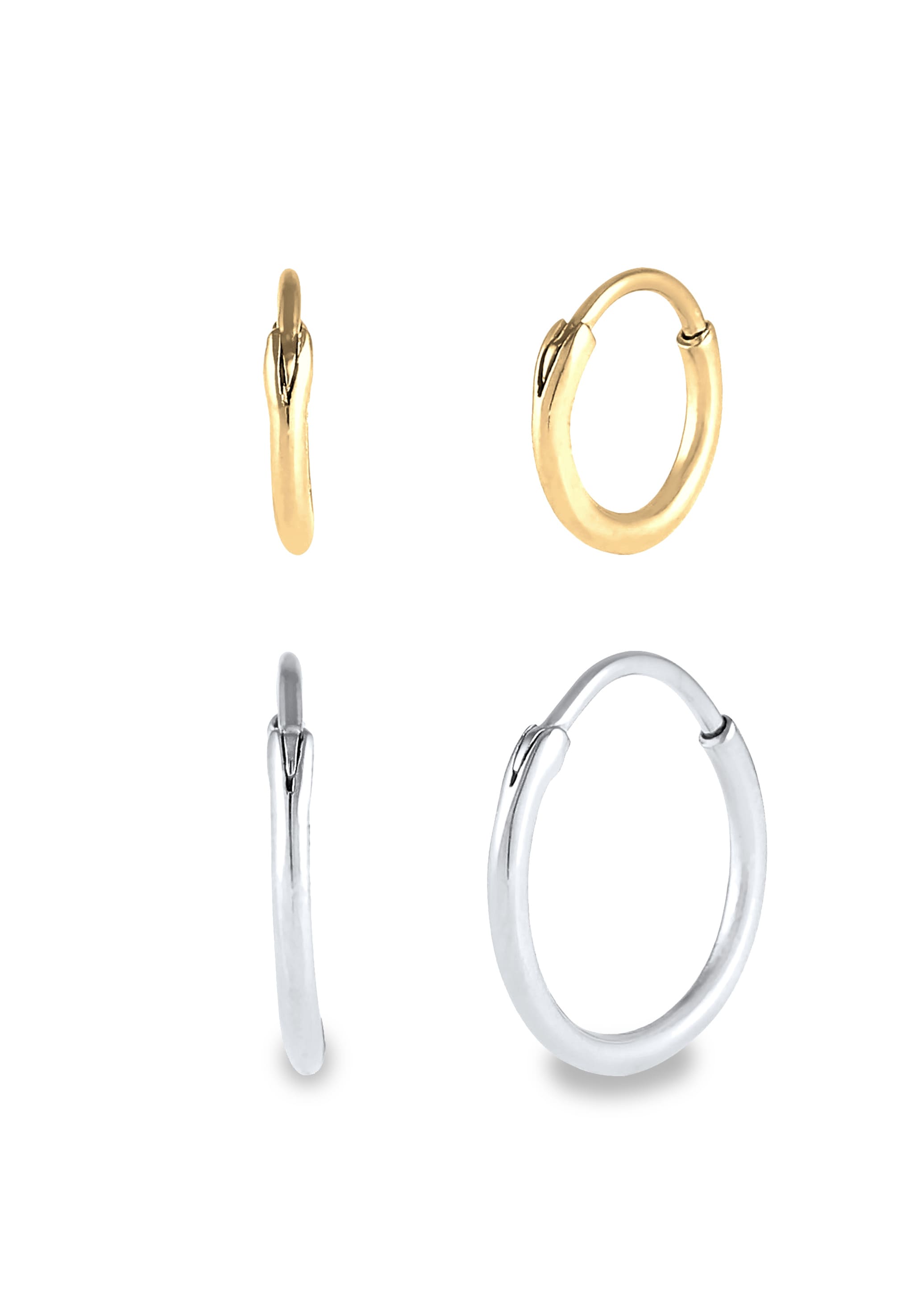 Elli Ohrstecker-Set »Ohrringe Creolen 2er Set 925 Sterling Silber«