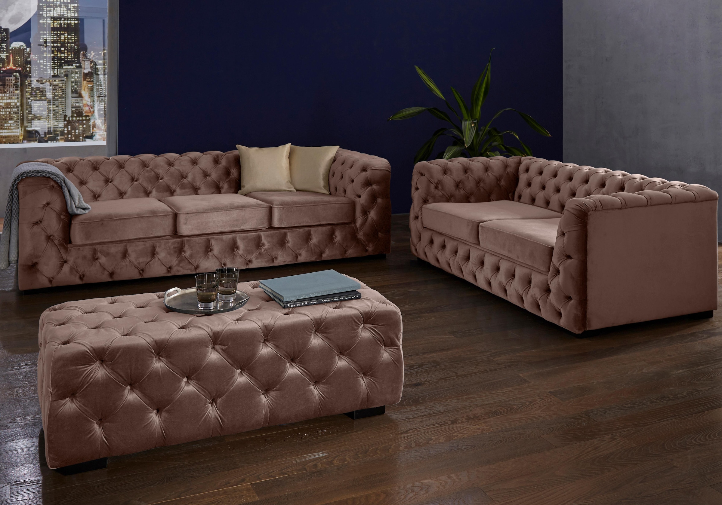 Guido Maria Kretschmer Home&Living Chesterfield-Sofa »Kalina«, mit klassischer Chesterfield-Knopfheftung