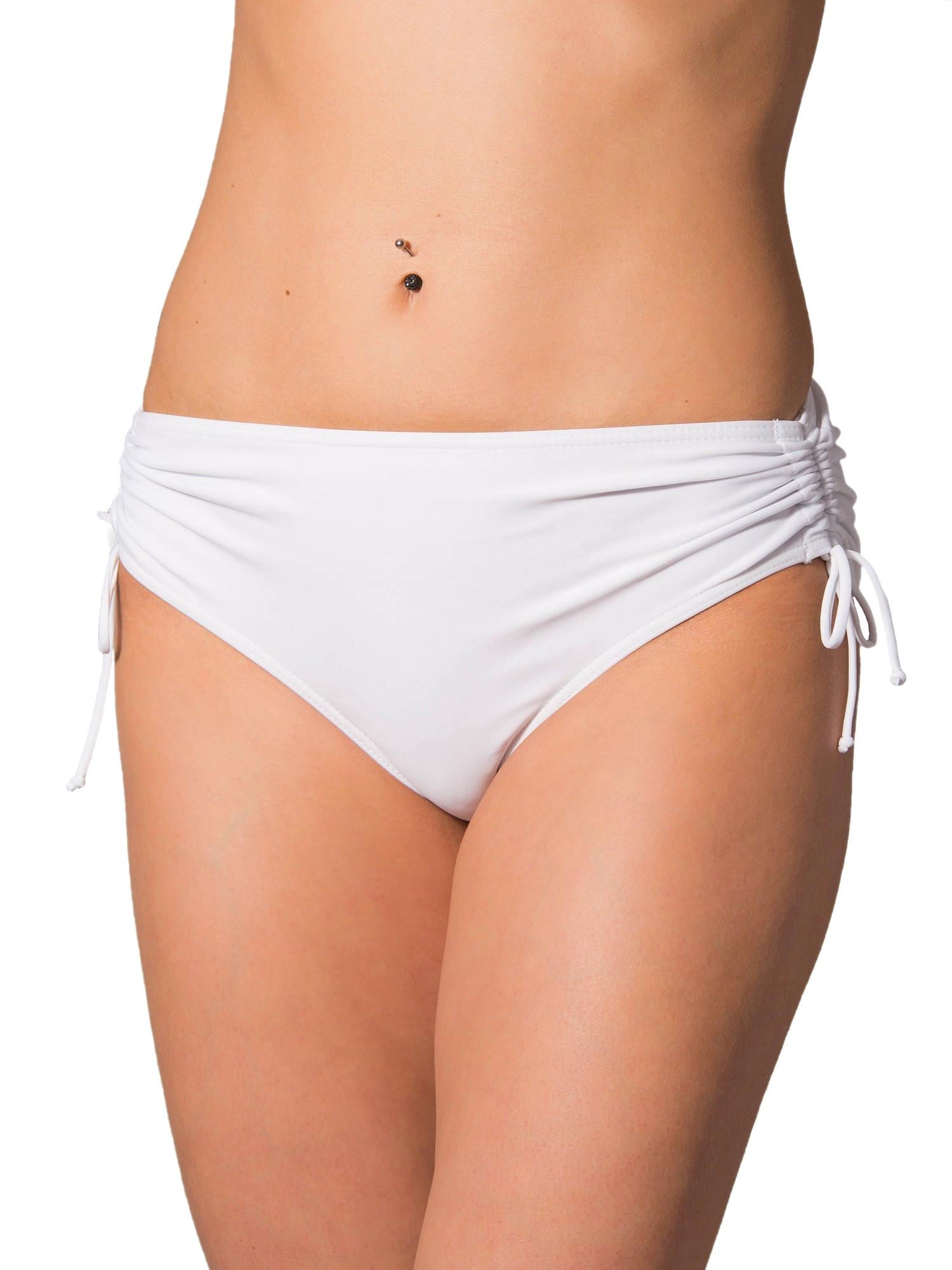 AQUARTI Bikini-Hose "Bikinihose Aquarti Damen Bikinihose mit Raffung und Schnüren"