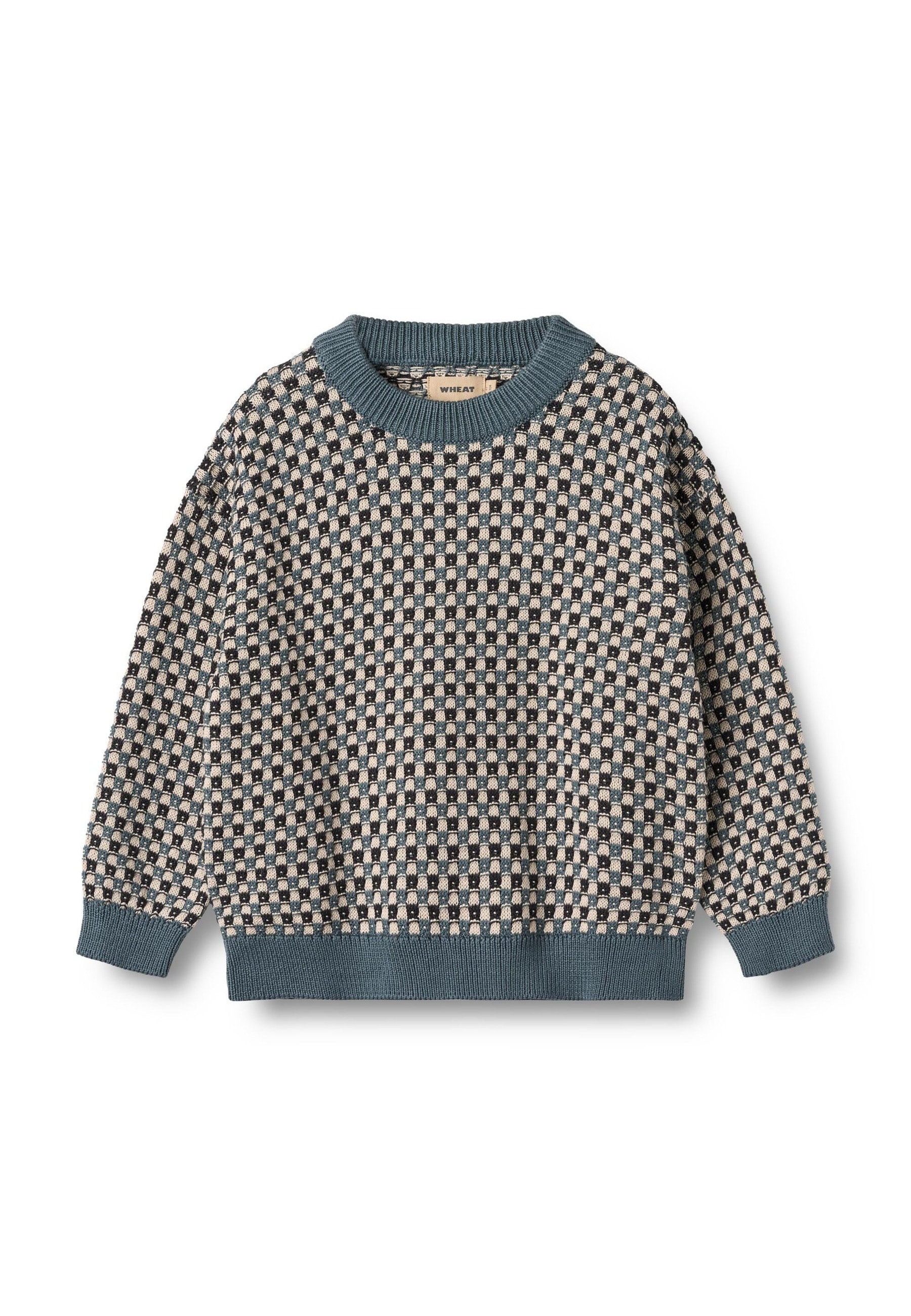 WHEAT Rundhalspullover "WHEAT Jaquard Pullover Flores" 1 Stk.