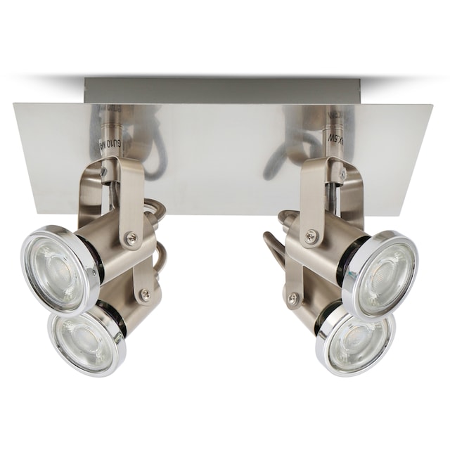 B.K.Licht LED Deckenleuchte, 4 flammig-flammig, Spot-Lampe,  Design-Deckenstrahler, modern, Spotlights, inkl. 5W 400lm kaufen | BAUR