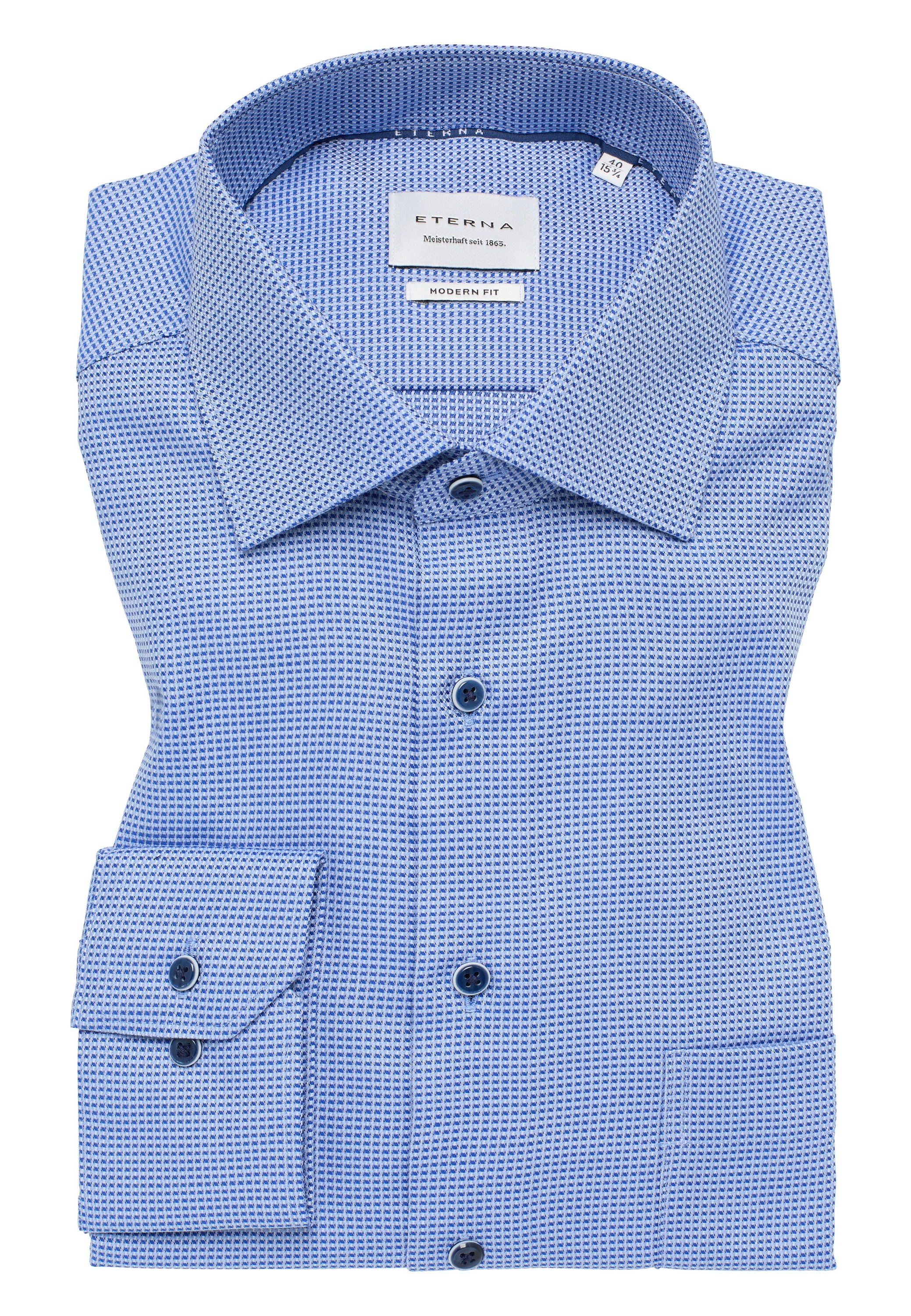 Eterna Langarmhemd »MODERN FIT«, NON IRON (bügelfrei)