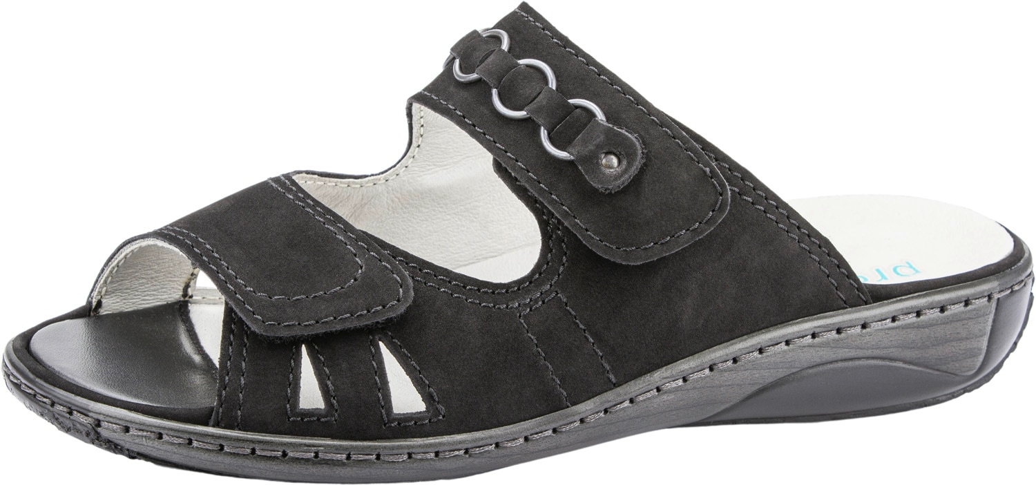 Waldläufer Pantolette "GARDA", Keilabsatz, Sommerschuh, Schlappen mit Schmu günstig online kaufen