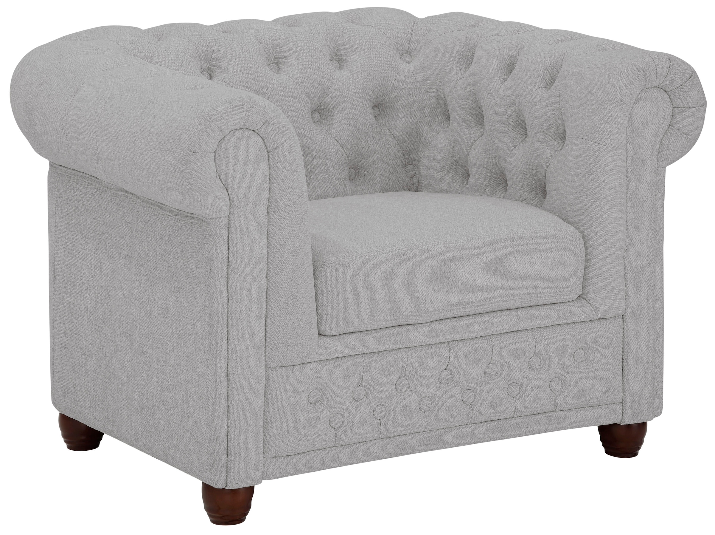 Home affaire Chesterfield-Sessel »New Castle Sessel«, hochwertige Knopfheftung, B/T/H: 104/86/72 cm