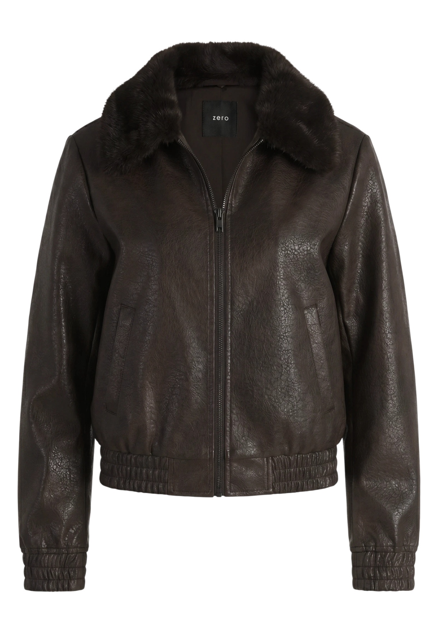 Zero Jackenblazer »Damen mit Kunstfellkragen« Material