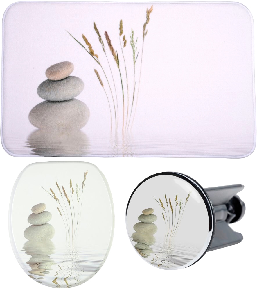Sanilo Badaccessoire-Set "Balance" bestehend aus WC-Sitz, Badteppich und Wa günstig online kaufen