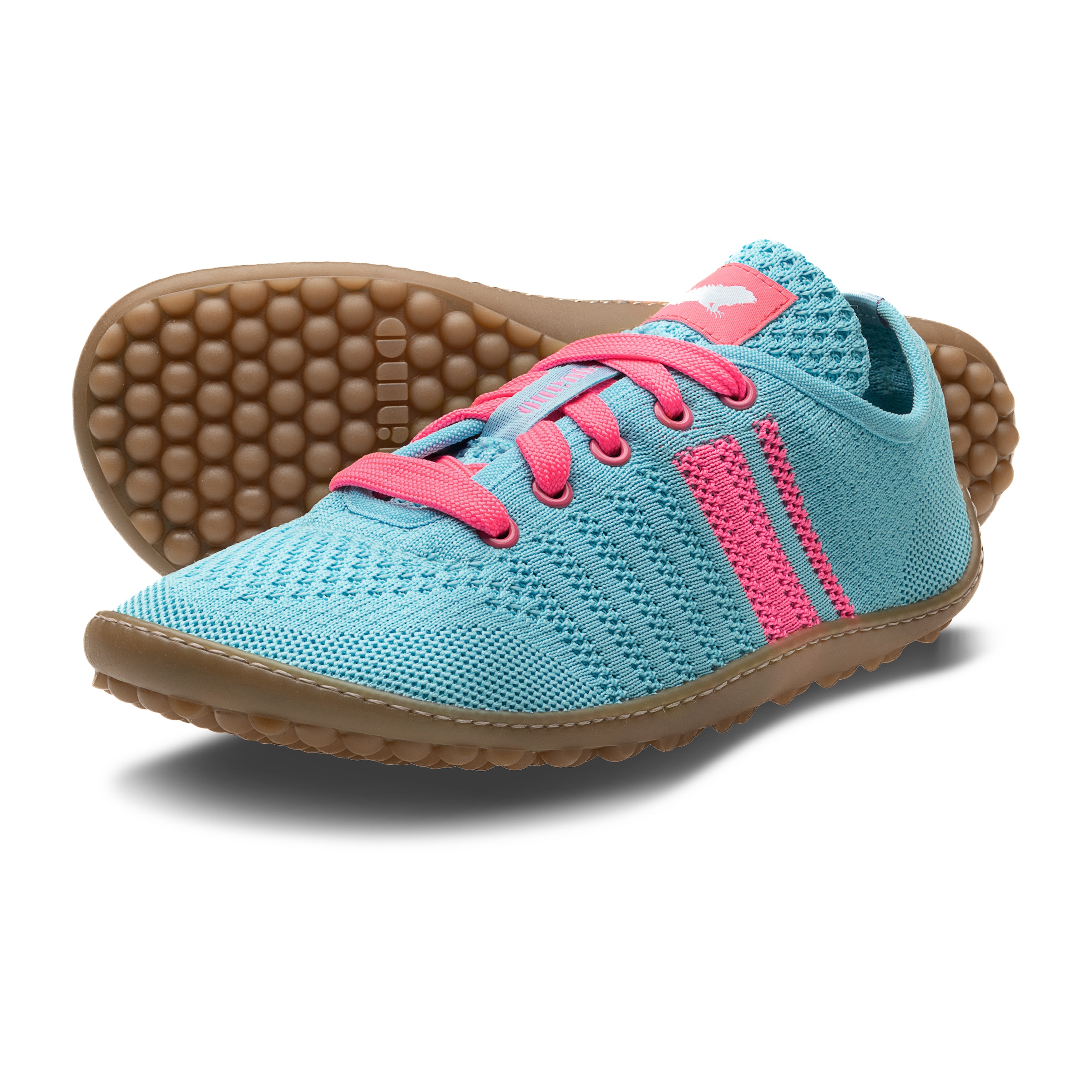 Leguano Barfußschuh  Bequemschuh, Schnürschuh mit Kontrastbesatz