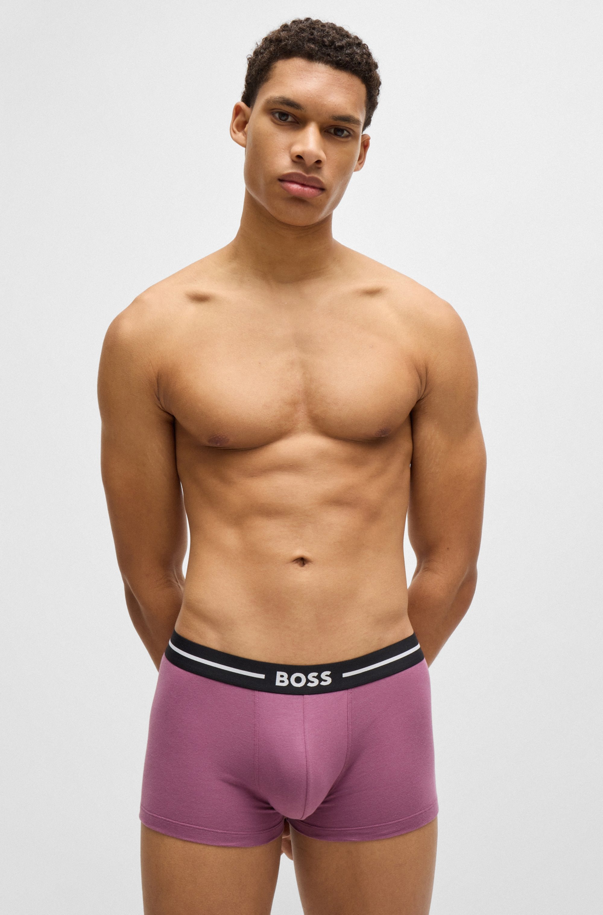 BOSS Trunk »Trunk 3P Bold«, (Packung, 3 St.), mit kontrastfarbenen Logoschriftzug