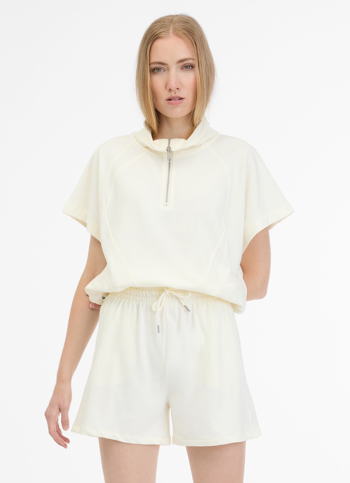 Ragwear Sweatshirt "IZZARA TOP", mit überschnittenen Schultern und mit Reiß günstig online kaufen