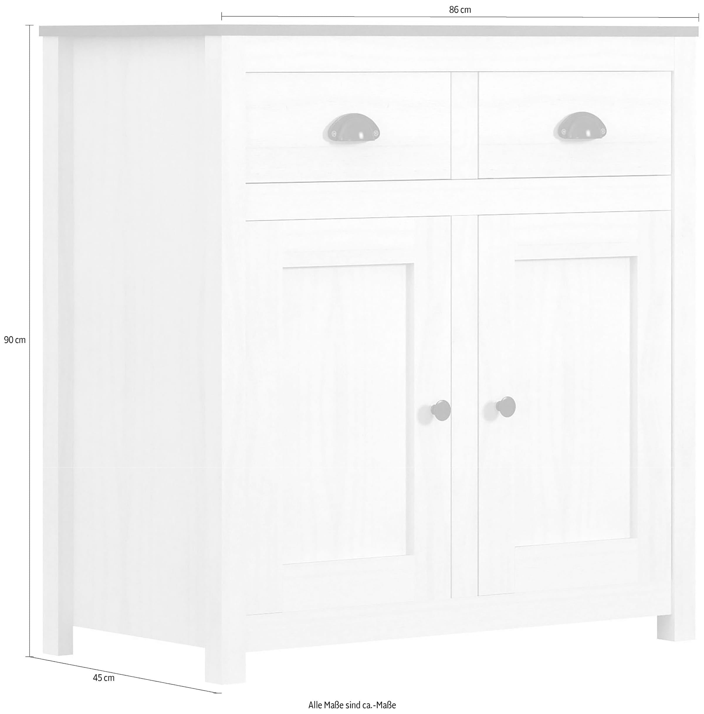 Home affaire Kommode »Sideboard«, (1 St.), rustikal lackierte Oberfläche