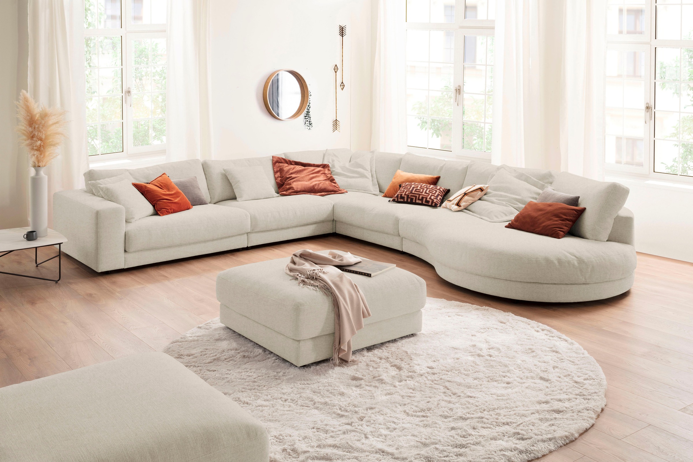 3C Candy Ecksofa "Enisa II, bequem und komfortabel, Mega Familiensofa, L-Fo günstig online kaufen