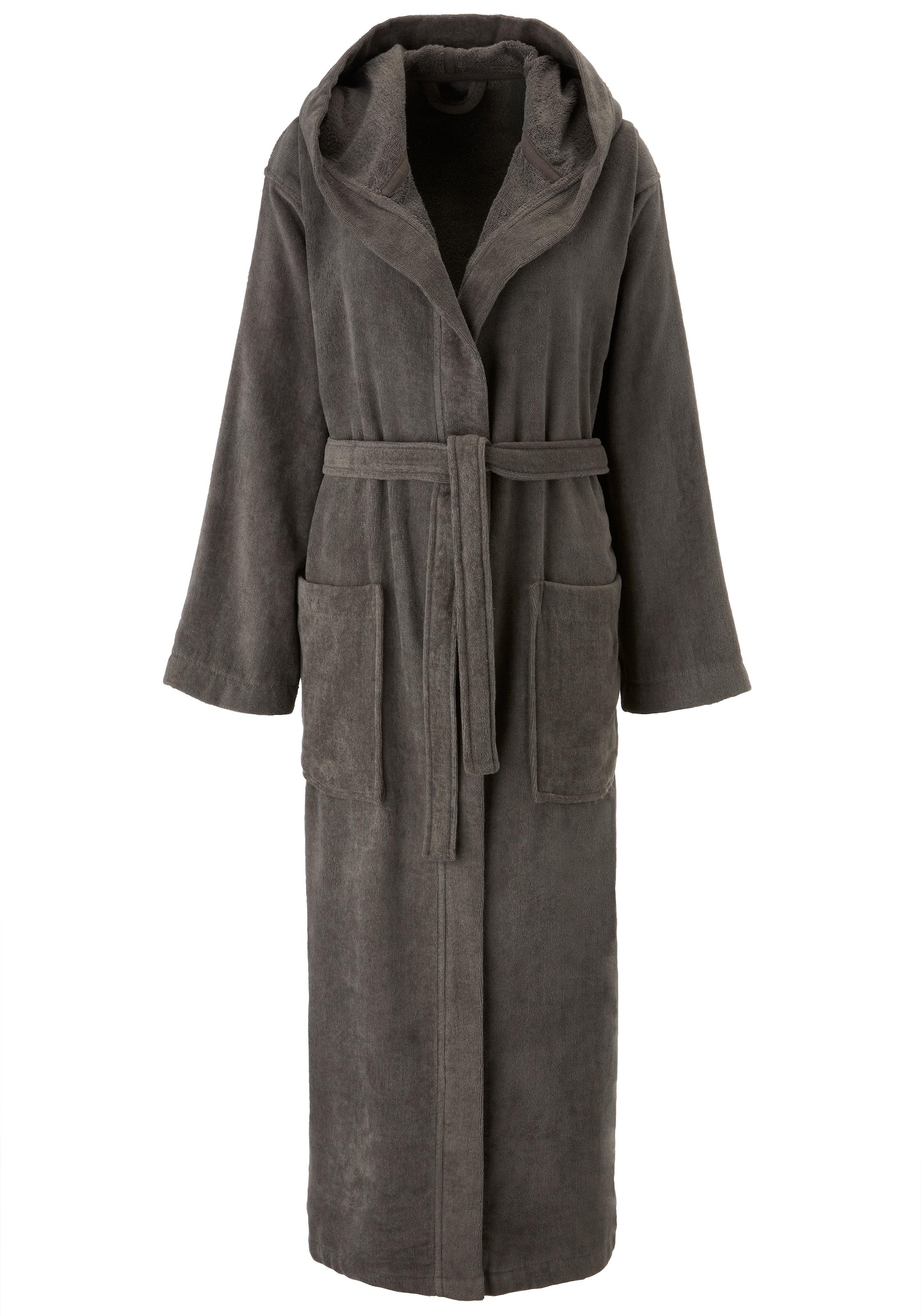 OTTO home Unisex-Bademantel »Regona, Hotelbademantel, Morgenmantel, Standardlänge & Überlänge« 1 Stk. Damen & Herren, mit Taschen, flauschig, weich, Velours, Sauna & Spa