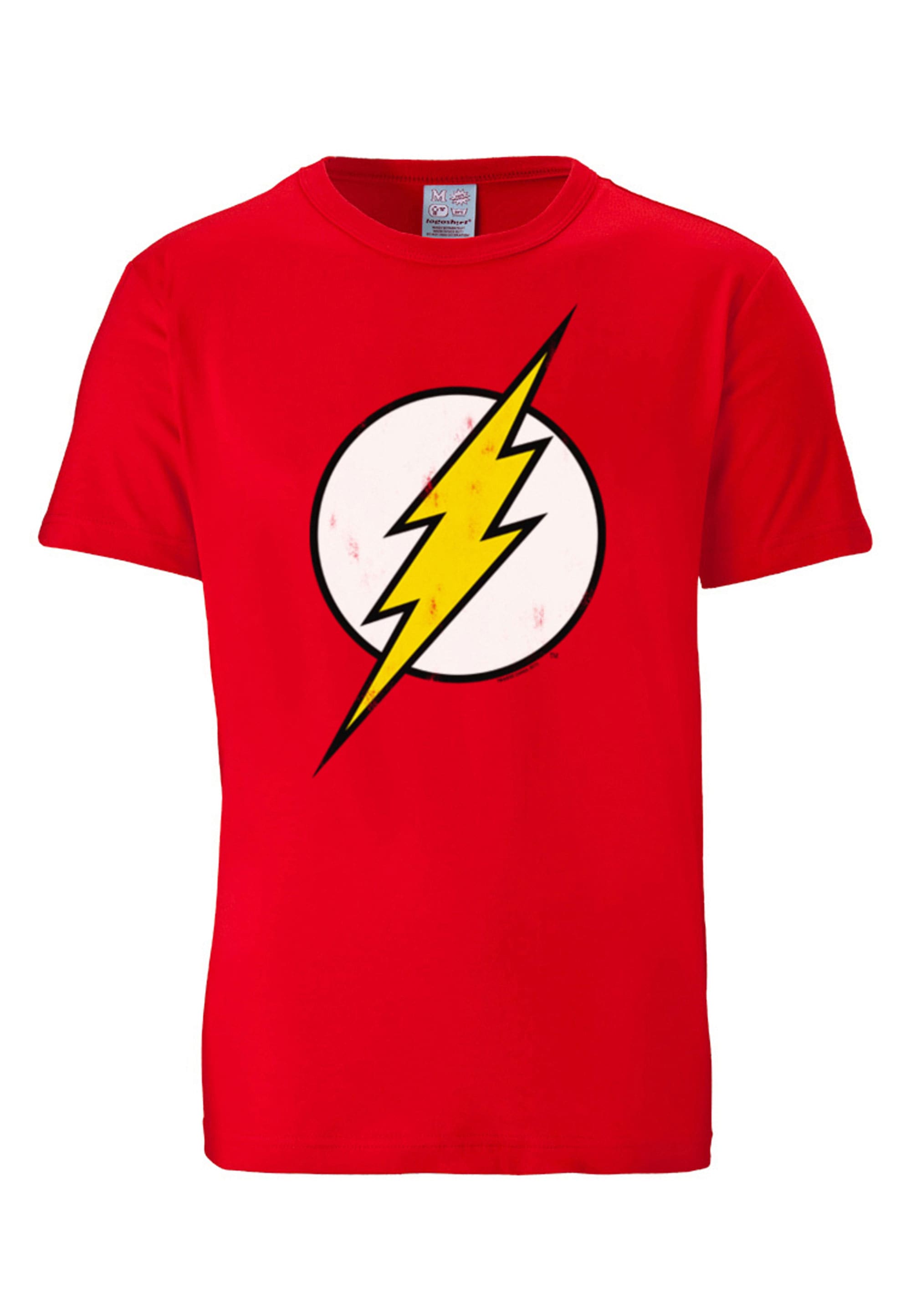 LOGOSHIRT T-Shirt »DC Comics bestellen | für mit Print lizenziertem BAUR Logo«, - Flash