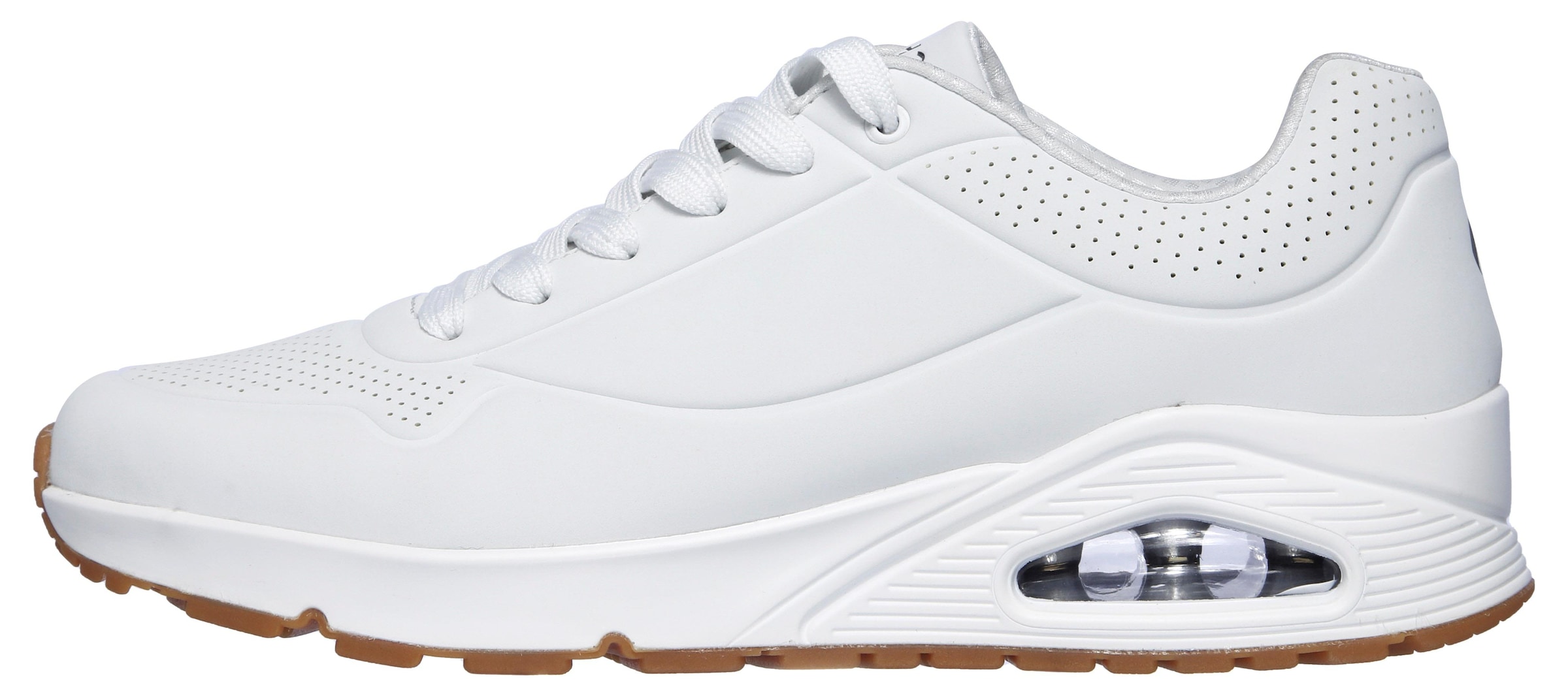 Skechers Sneaker »Uno - Stand on Air«, Freizeitschuh, Halbschuh, Schnürschuh mit Air-Cooled Memory Foam