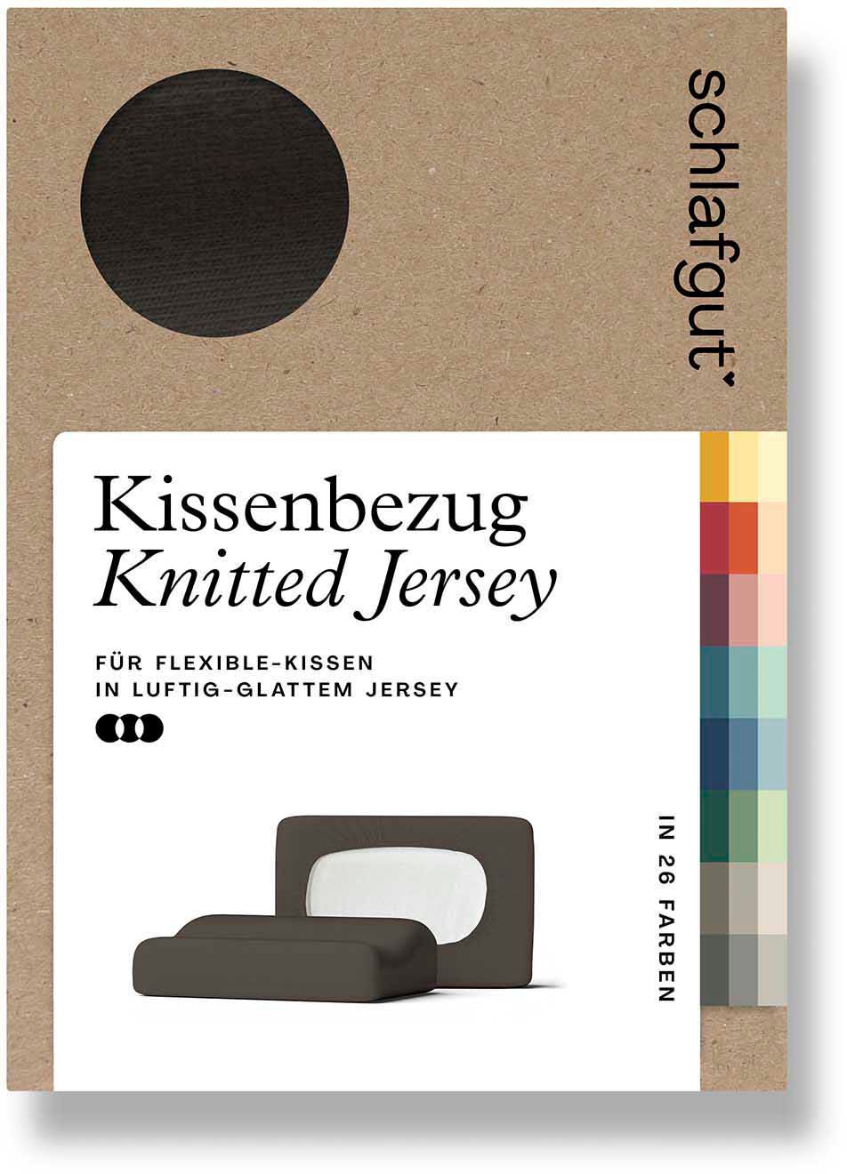 Schlafgut Kissenbezug »Pure flexibler Kissenbezug für Nackenstützkissen«, (1 St.), Bio-Baumwolle mit Elasthan, mit Gummizug, bügelfrei