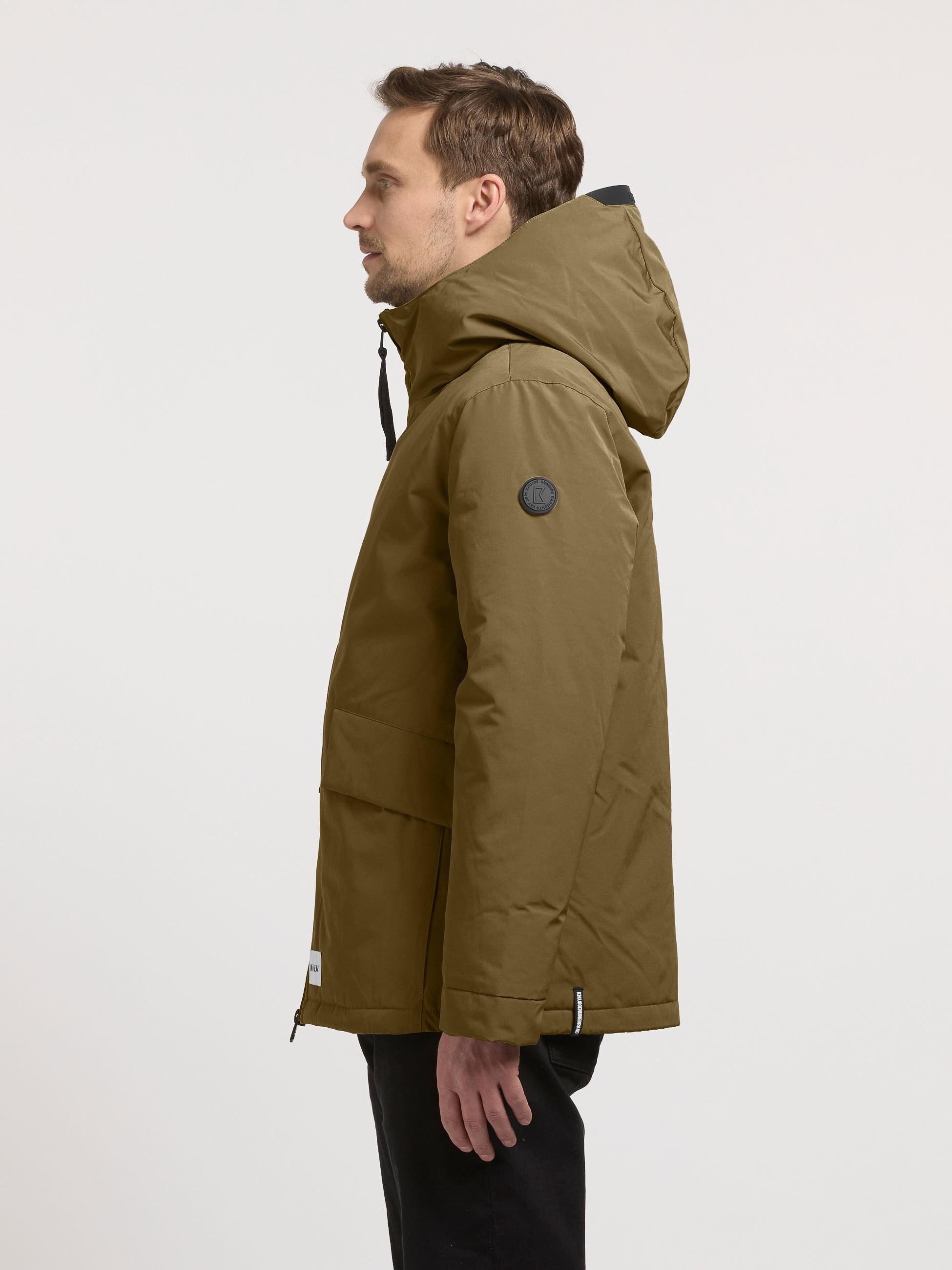 khujo Outdoorjacke »Oreg« mit Kapuze Modische Herren Winterjacke mit großen Pattentaschen