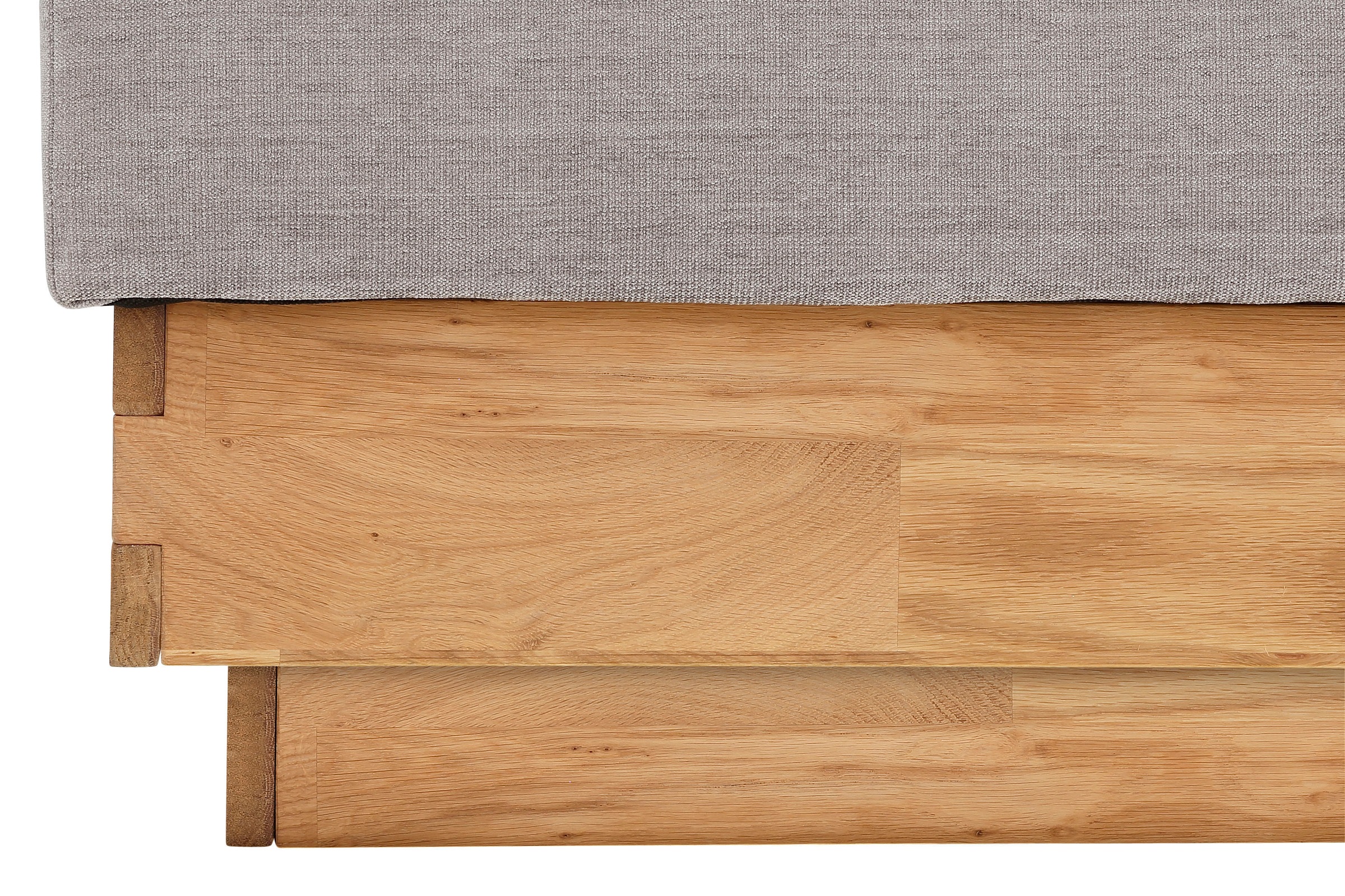 OTTO products Boxspringbett »Jenna«, ohne LED-Beleuchtung, mit zertifizierten, recycelten Bezugsstoffen