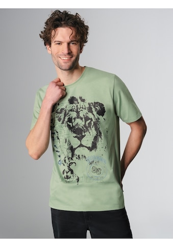 T-Shirt »TRIGEMA T-Shirt mit großem Löwen-Print«, (1 tlg.)