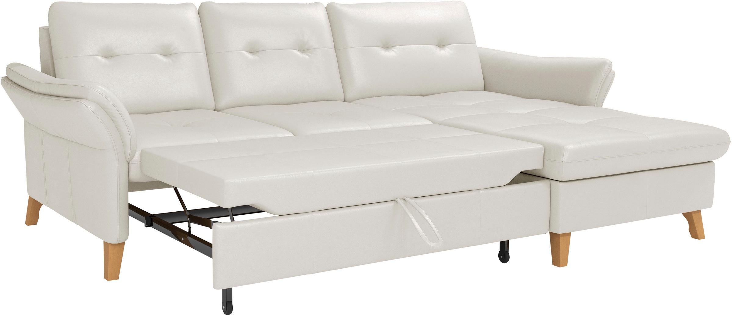 sit&more Ecksofa »Göteborg«, Sitztiefenverstellung und Federkern, wahlweise mit Bettfunktion
