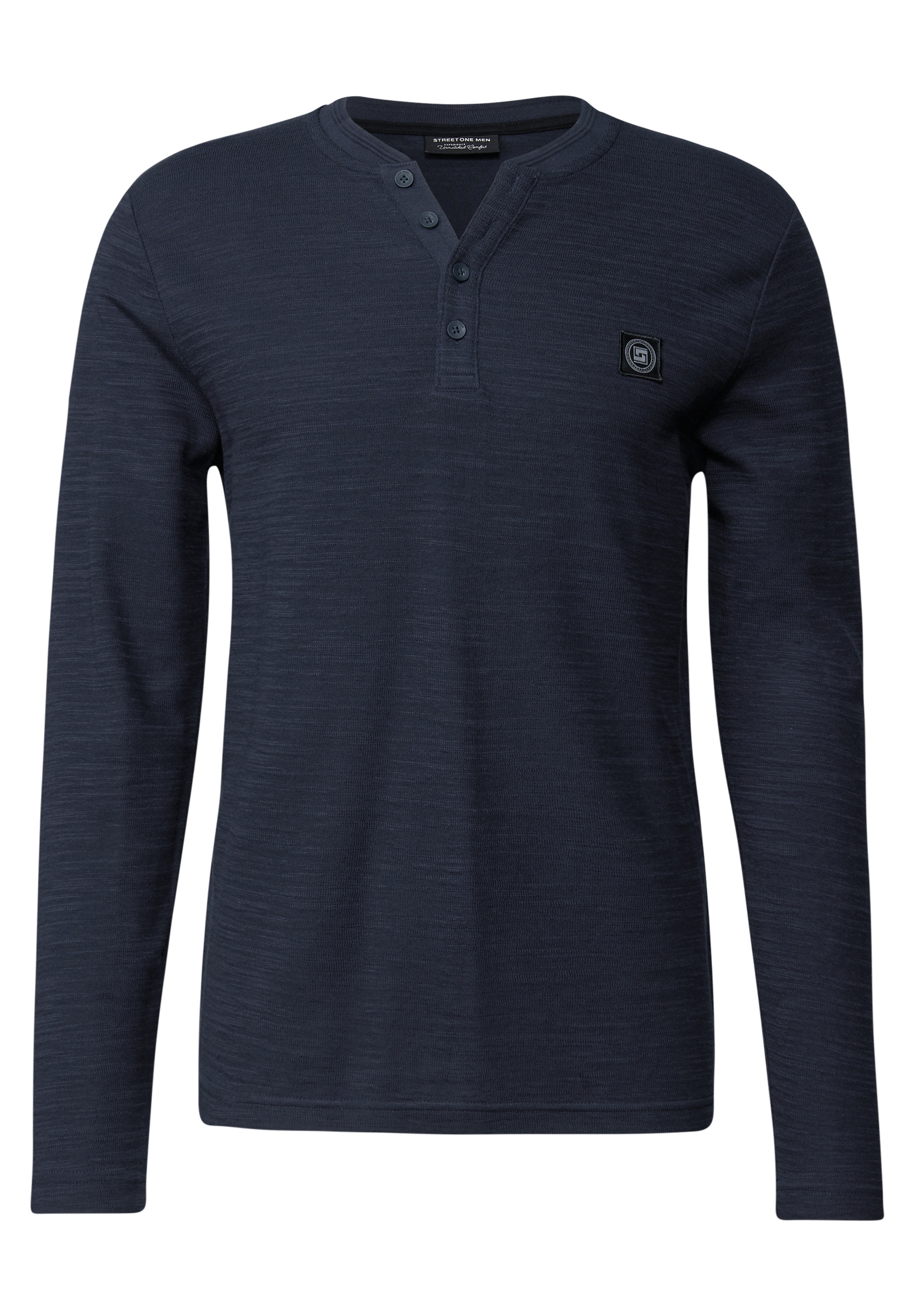 STREET ONE MEN Langarmshirt, im soften Baumwoll-Mix