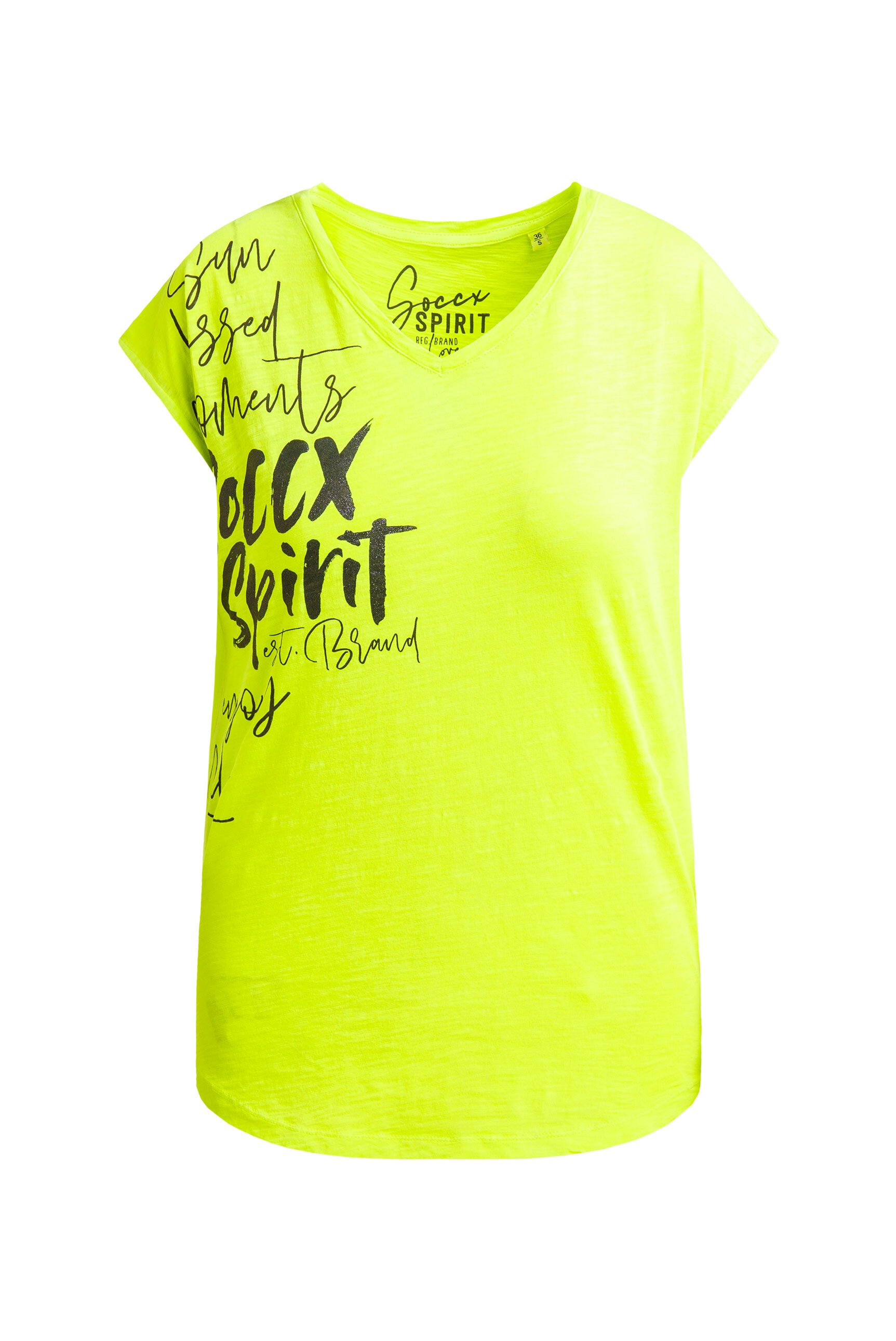 SOCCX V-Shirt, mit überschnittenen Schultern