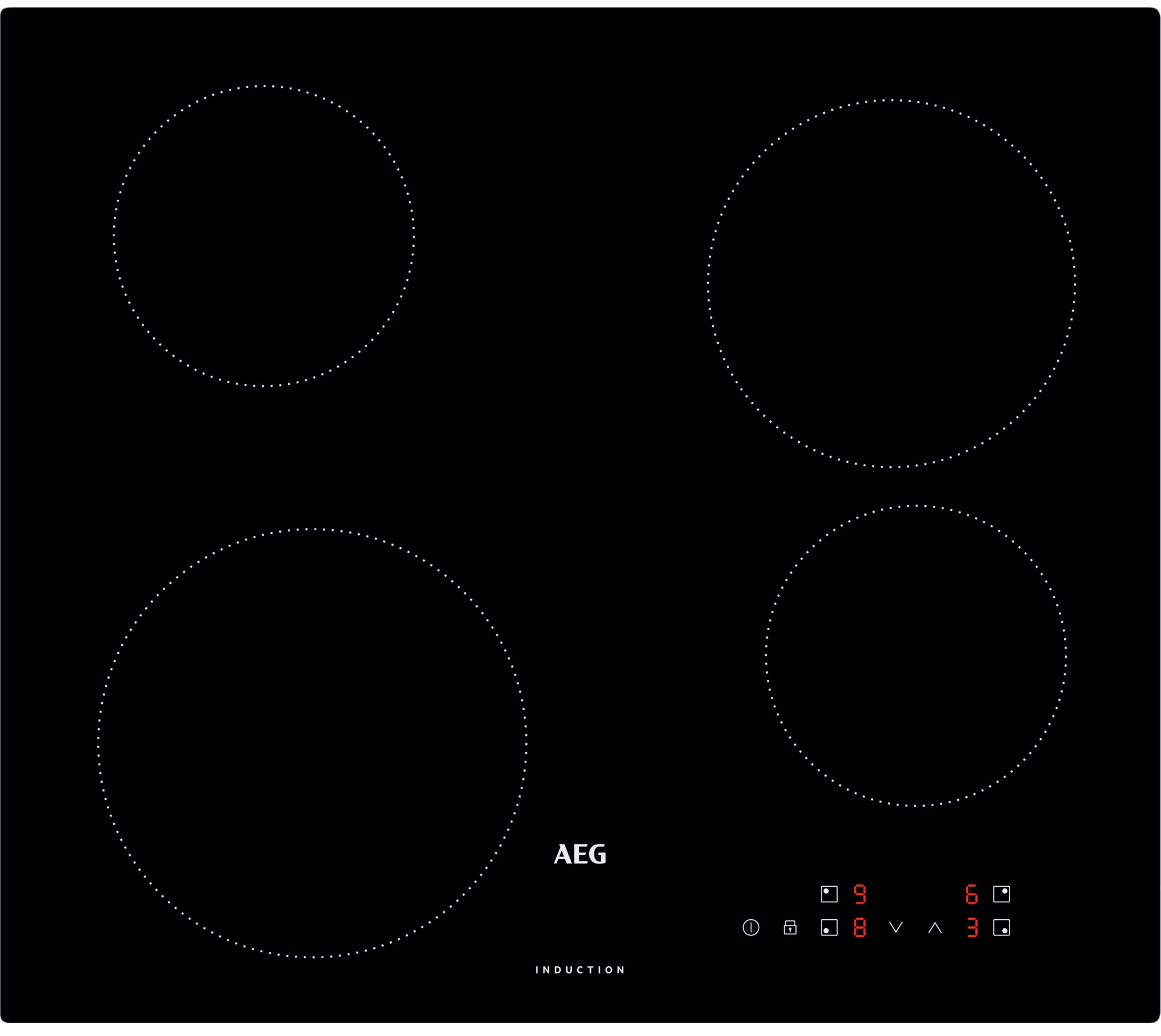 AEG Induktions-Kochfeld "IB6420ACB" 9 Stufen + Booster, Topferkennung, Rest günstig online kaufen