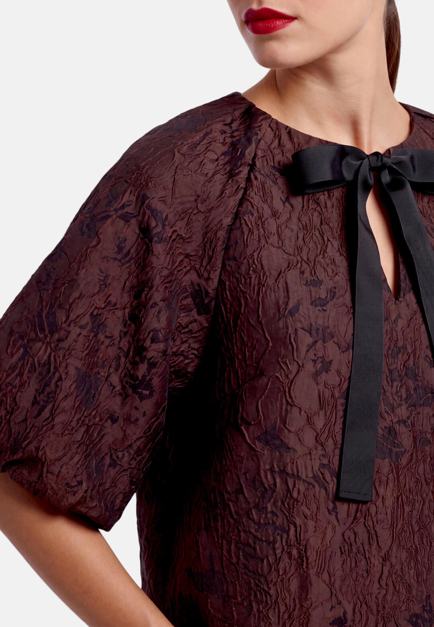 Zero Klassische Bluse »Damen mit Jacquard«