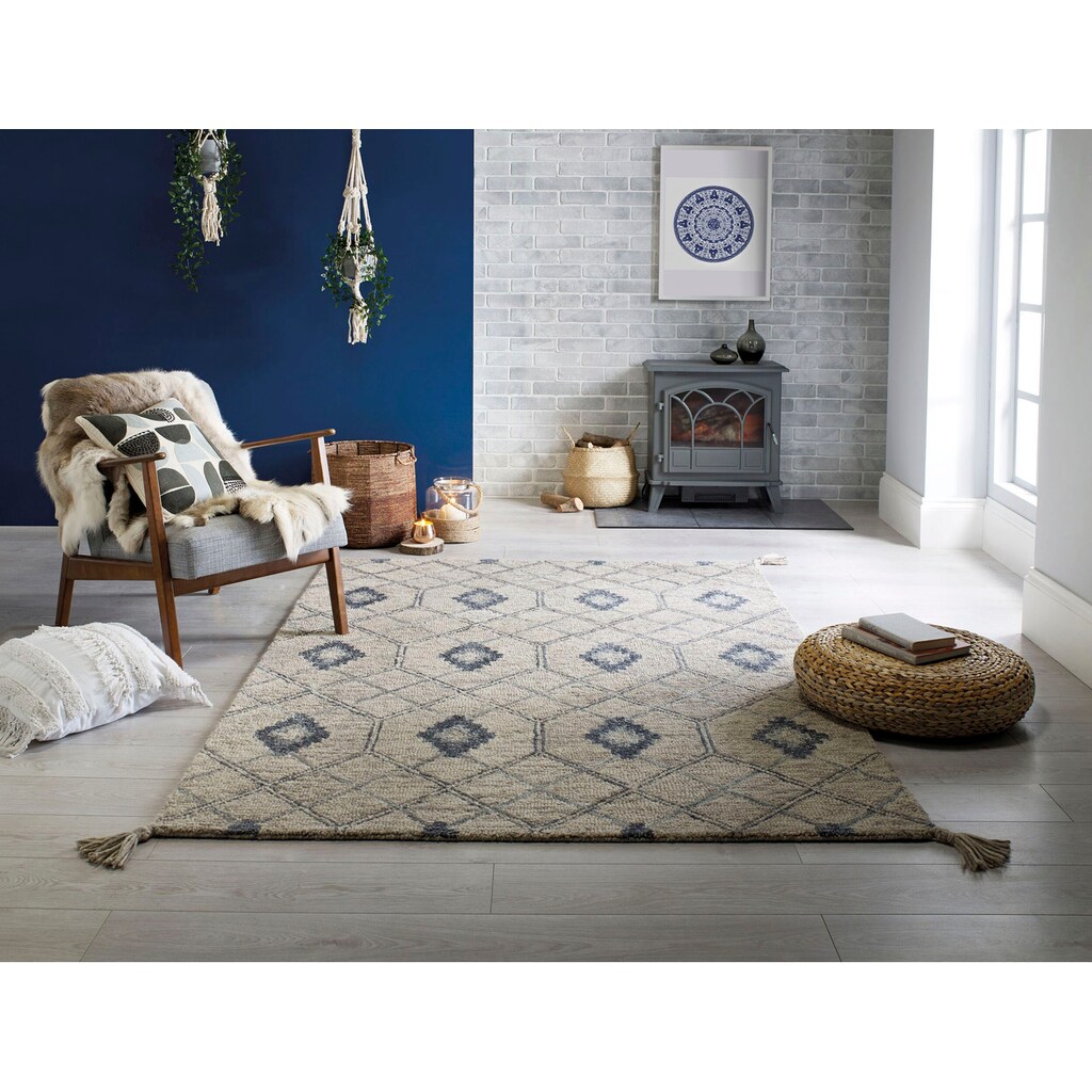 FLAIR RUGS Wollteppich »Diego«, rechteckig