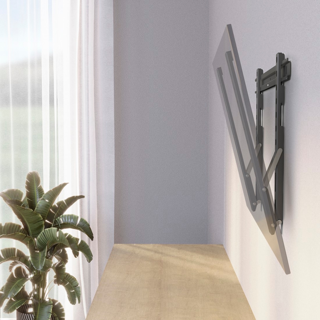 Hama TV-Wandhalterung »Wandhalterung (TILT "Ultraslim",37" - 90", VESA 600x400)«, bis 229 cm Zoll