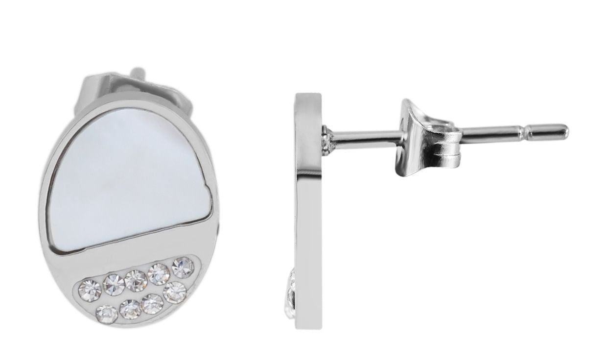 Adelia´s Paar Ohrhänger »Damen Ohrringe – Ohrstecker aus Edelstahl mit Perlmutt« Ideal als Geschenk für besondere Anlässe