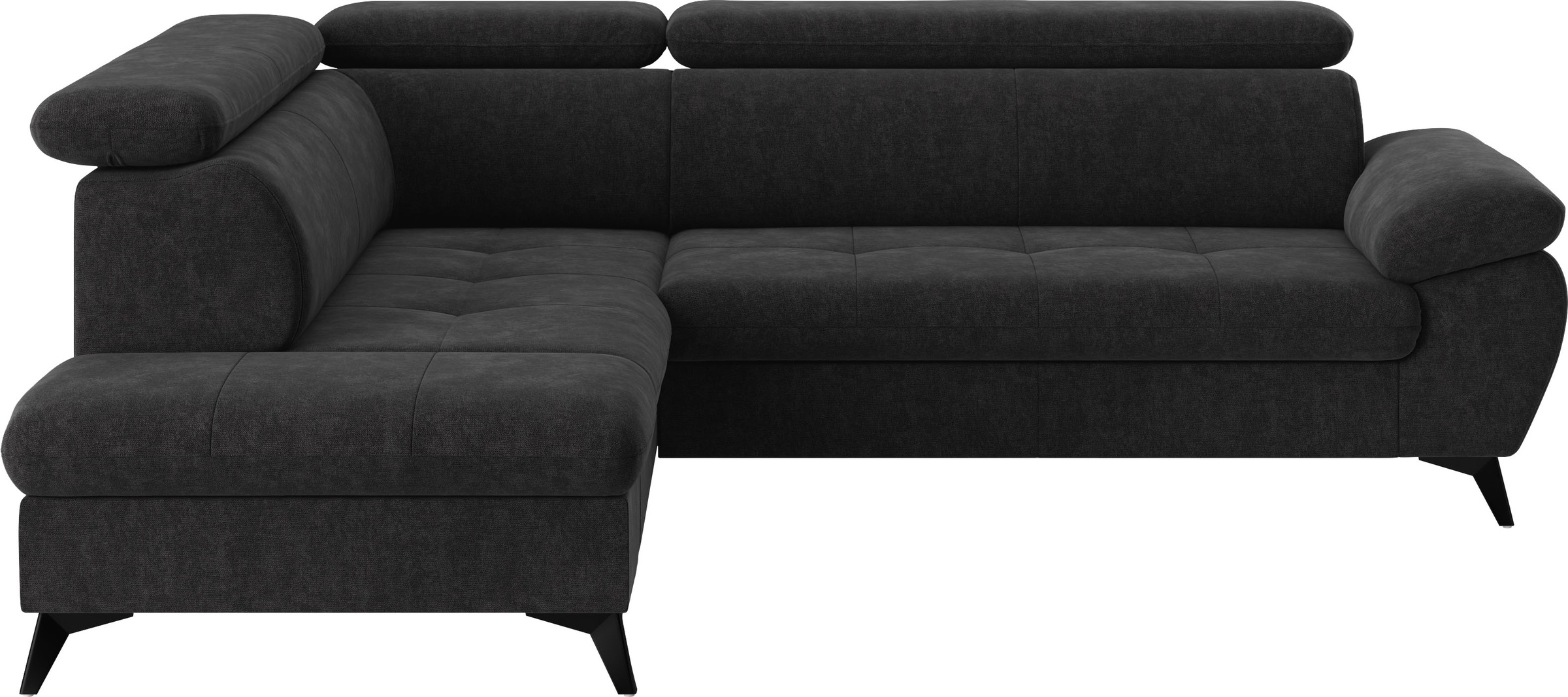COTTA Ecksofa "Hudson L-Form, B: 256 cm" mit Kopfteilverstellung, optional günstig online kaufen