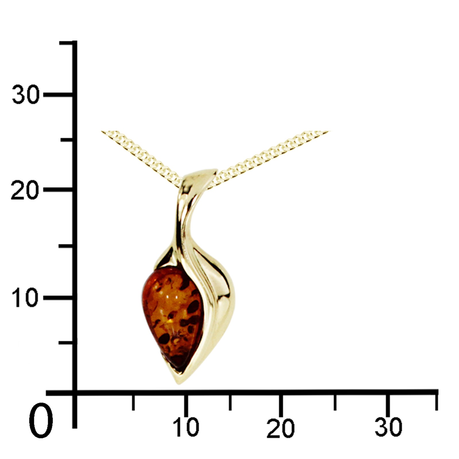 OSTSEE-SCHMUCK Kette und Anhänger Set »- Ires - Gold 375/000 - Bernstein«