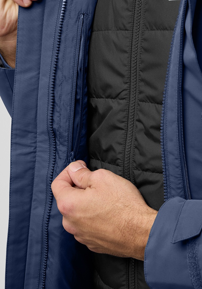 Thumbnail - Jack Wolfskin 3-in-1-Funktionsjacke "ROMBERG 3IN1 JKT M", mit Kapuze