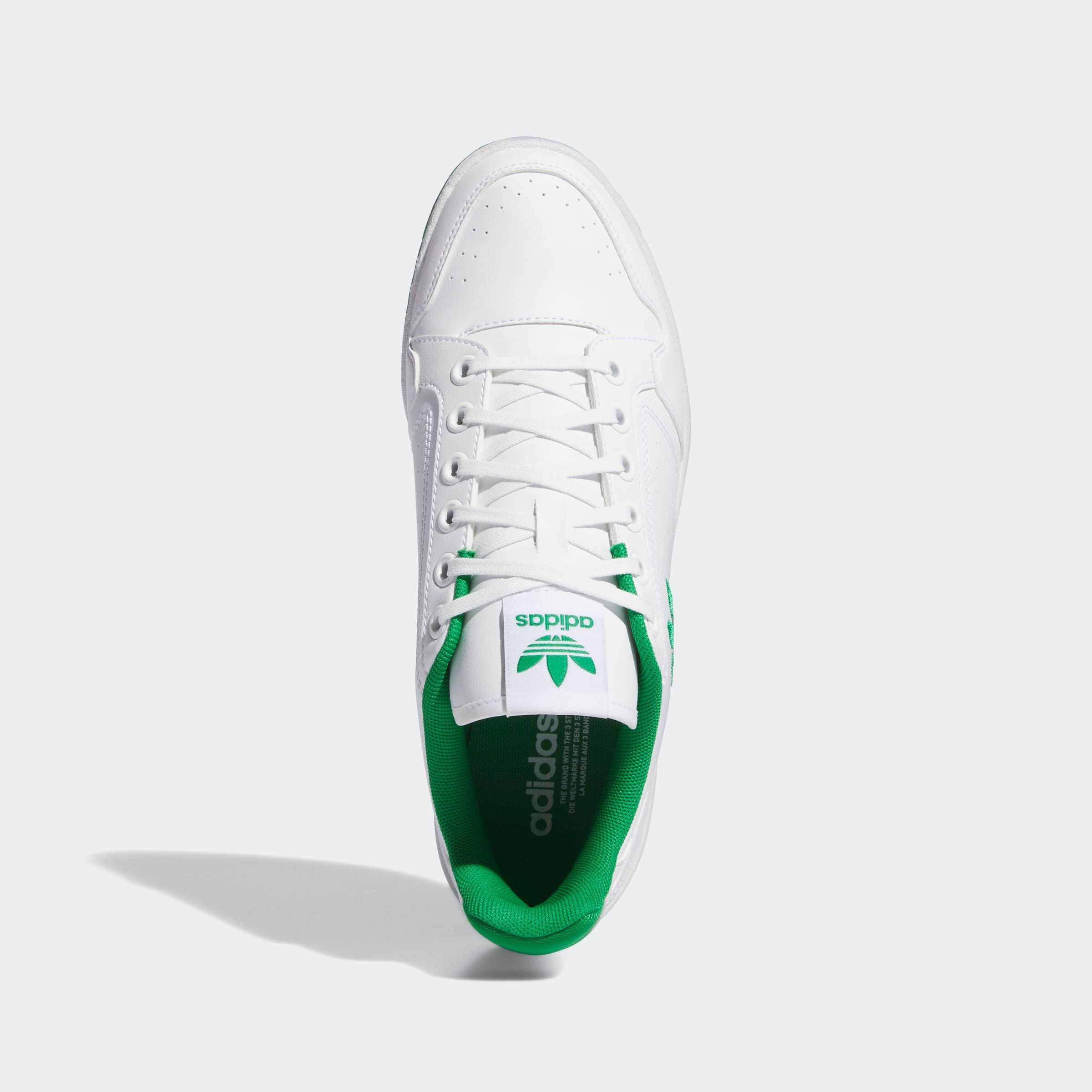 Sneaker ADIDAS ORIGINALS "NY 90", Herren, Gr. 42, weiß (cloud weiß, cloud weiß, grün), Synthetik, Schuhe Sneaker 3