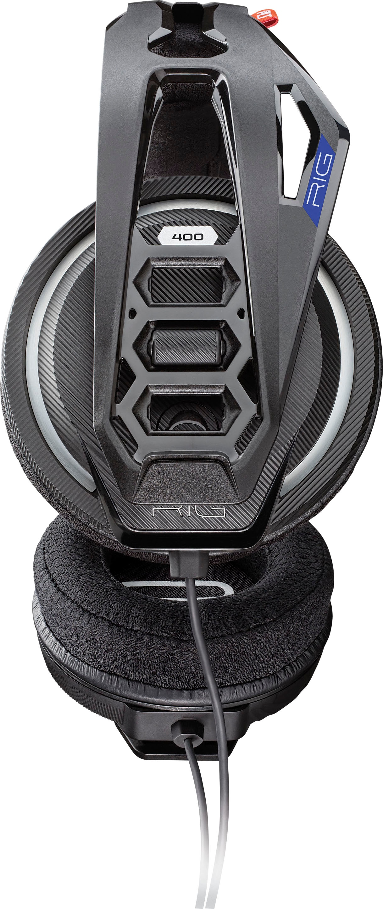 nacon Gaming-Headset »Nacon RIG 400HS Gaming-Headset, schwarz, 3,5 mm Klinke, kabelgebunden«, Geräuschisolierung-Mikrofon abnehmbar, Stereo, Over Ear, Xbox, PC, PS4-Lizenz