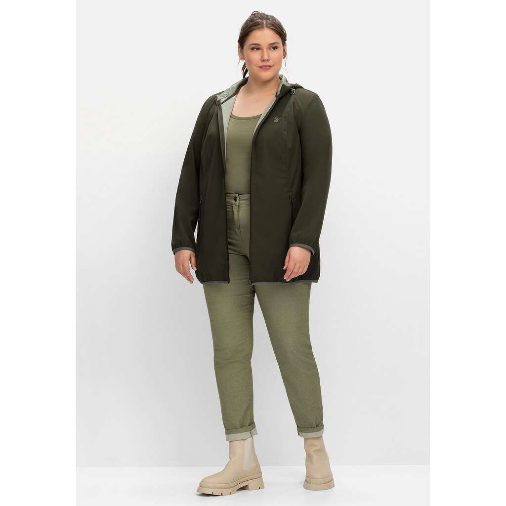 Sheego Softshelljacke »Große Größen«, mit Kapuze