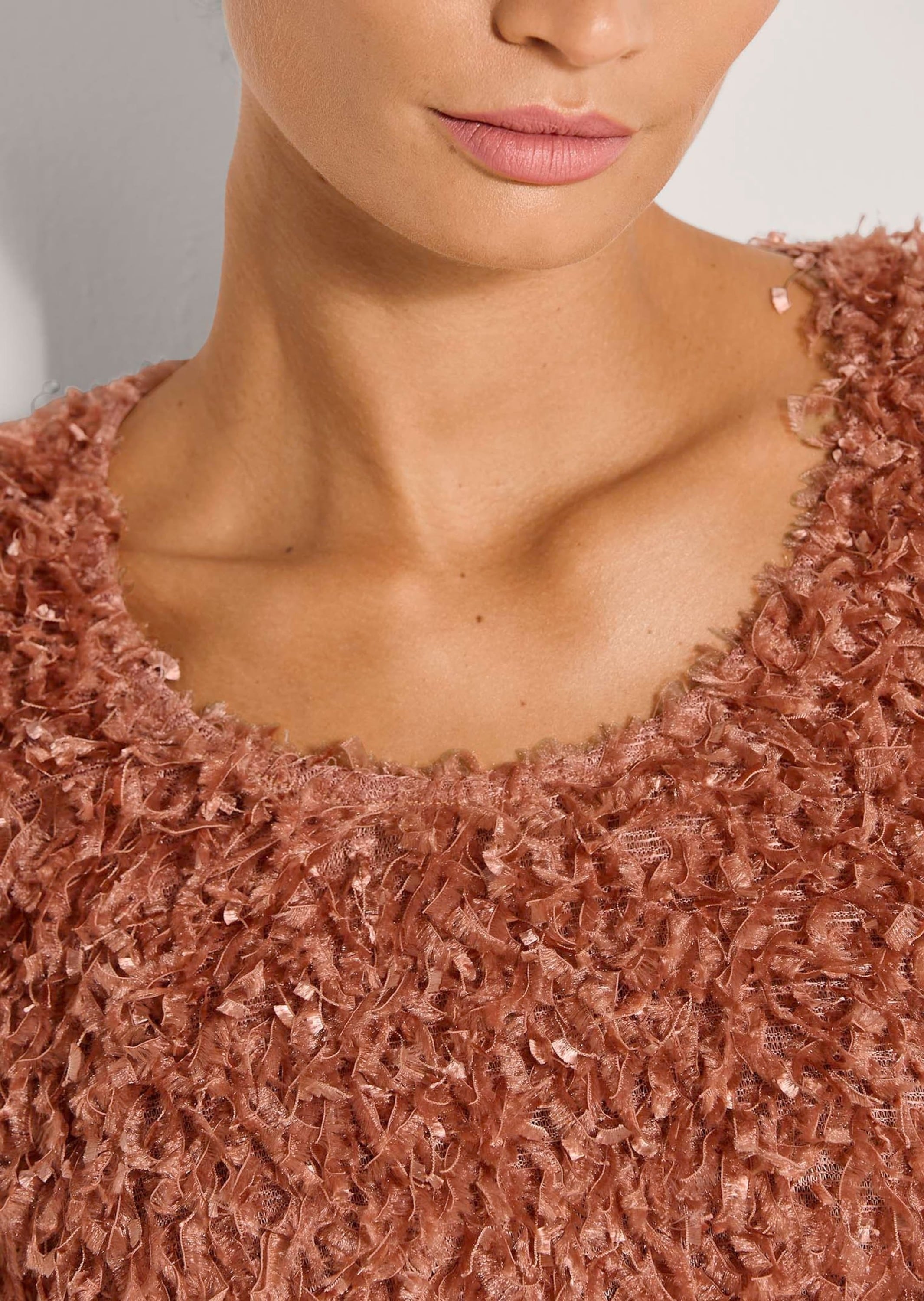 MADELEINE Langarmshirt »Shirt Sweatshirt in Federoptik«