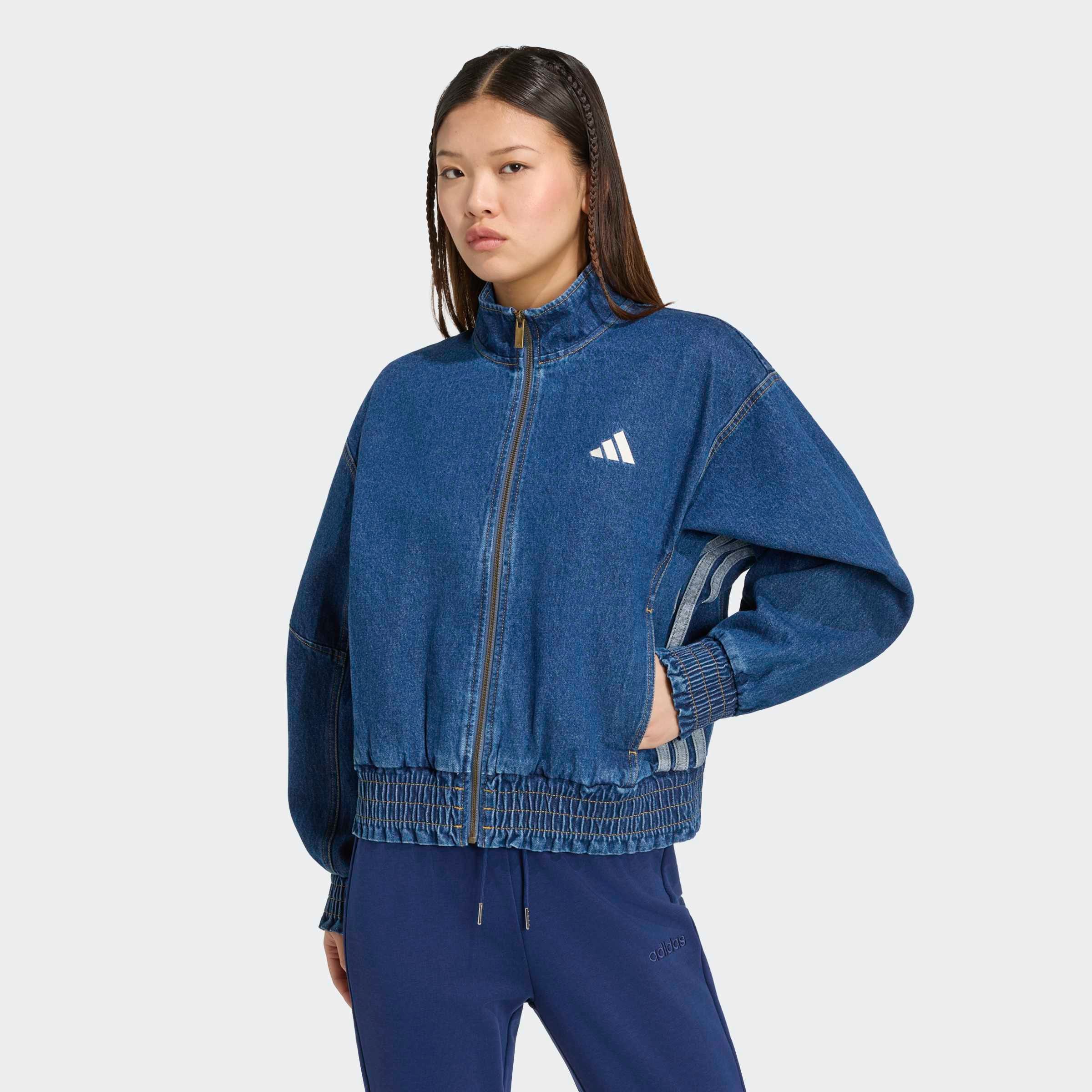 adidas Sportswear Outdoorjacke "STADIUM, LOCKERE PASSFORM, VERWASCHENE OPTIK" für Erwachsene, mit Baumwolle als Obermaterial