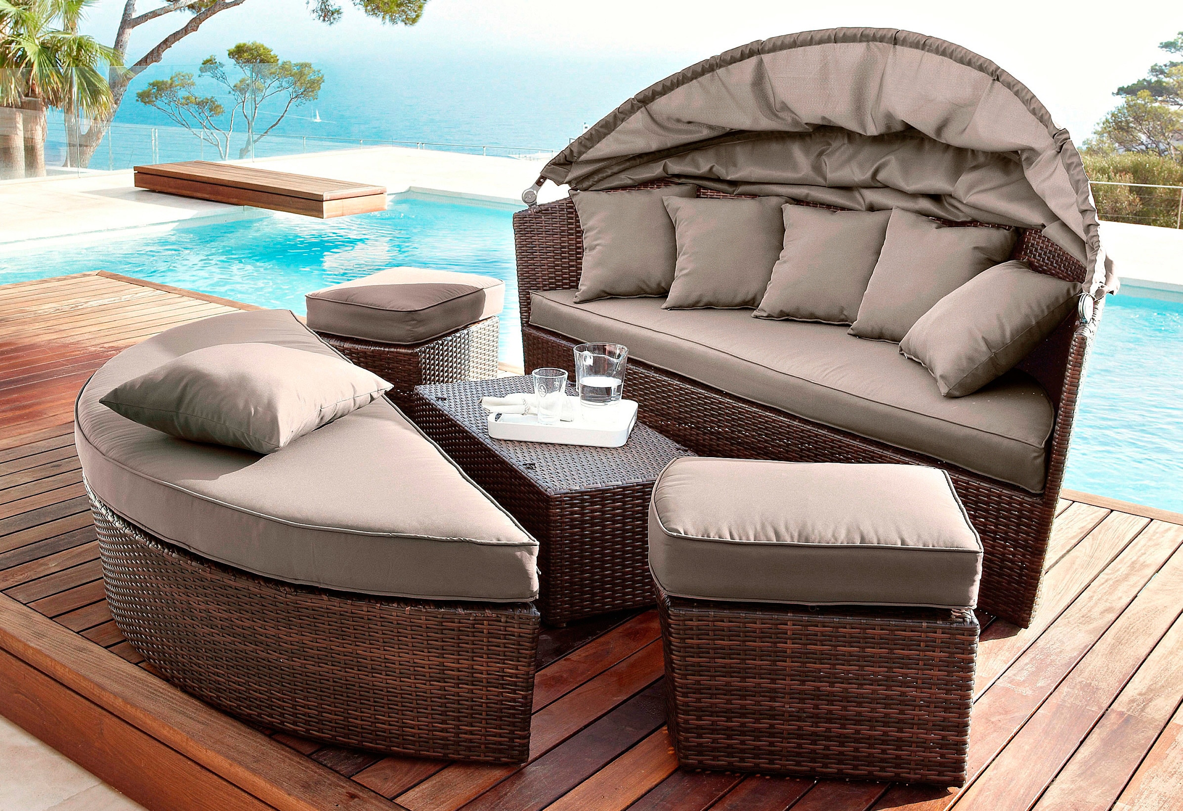 MERXX Schutzplane »Multi Lounge«, für Loungebett, (L/B/H) 177x162x83 cm