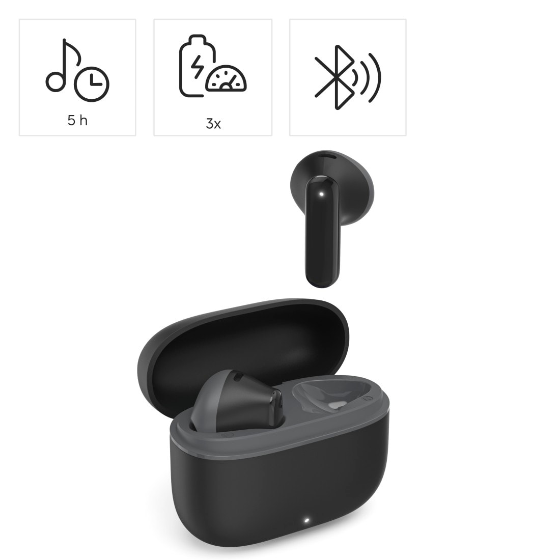 Hama In-Ear-Kopfhörer »Bluetooth®-Kopfhörer "Freedom Light II", TWS, Earbuds, Sprachsteuerung«