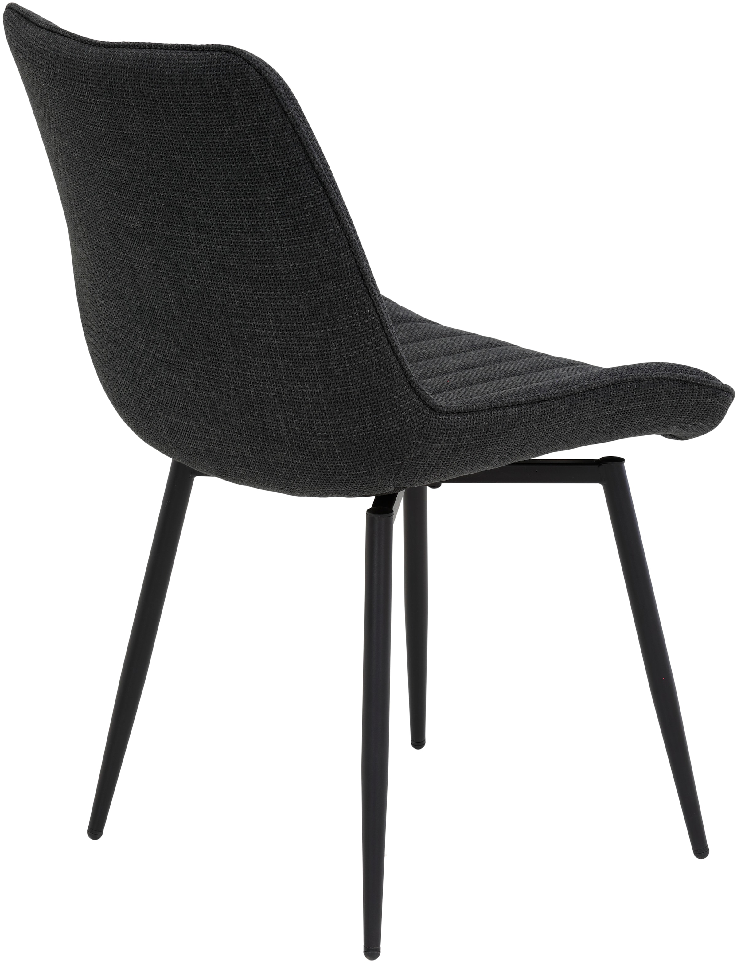 HELA Drehstuhl »Vierfußstuhl BERGEN«, (Set), 4 St., Webstoff, Esszimmerstuhl, XL-Sitzbreite, 360° drehbar