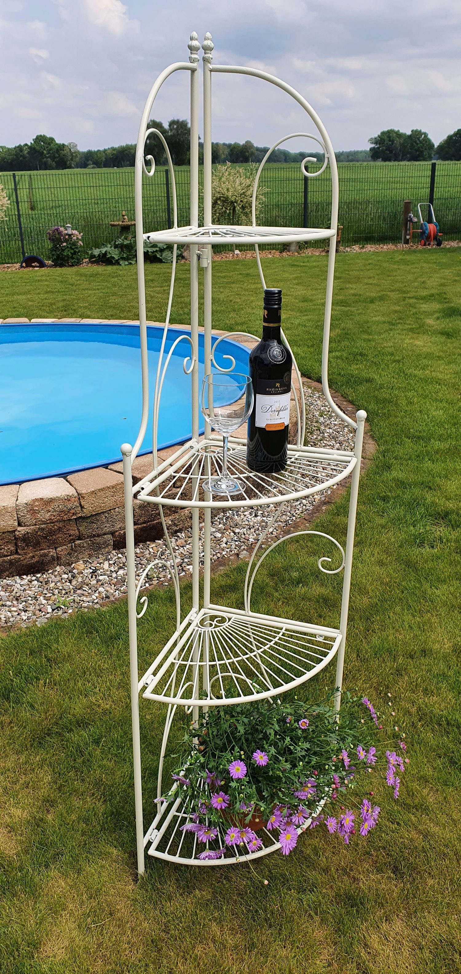 Thumbnail - Ambiente Haus Standregal "Eckregal mit 4 Böden in Antikweiß" 1 Stk. tlg.