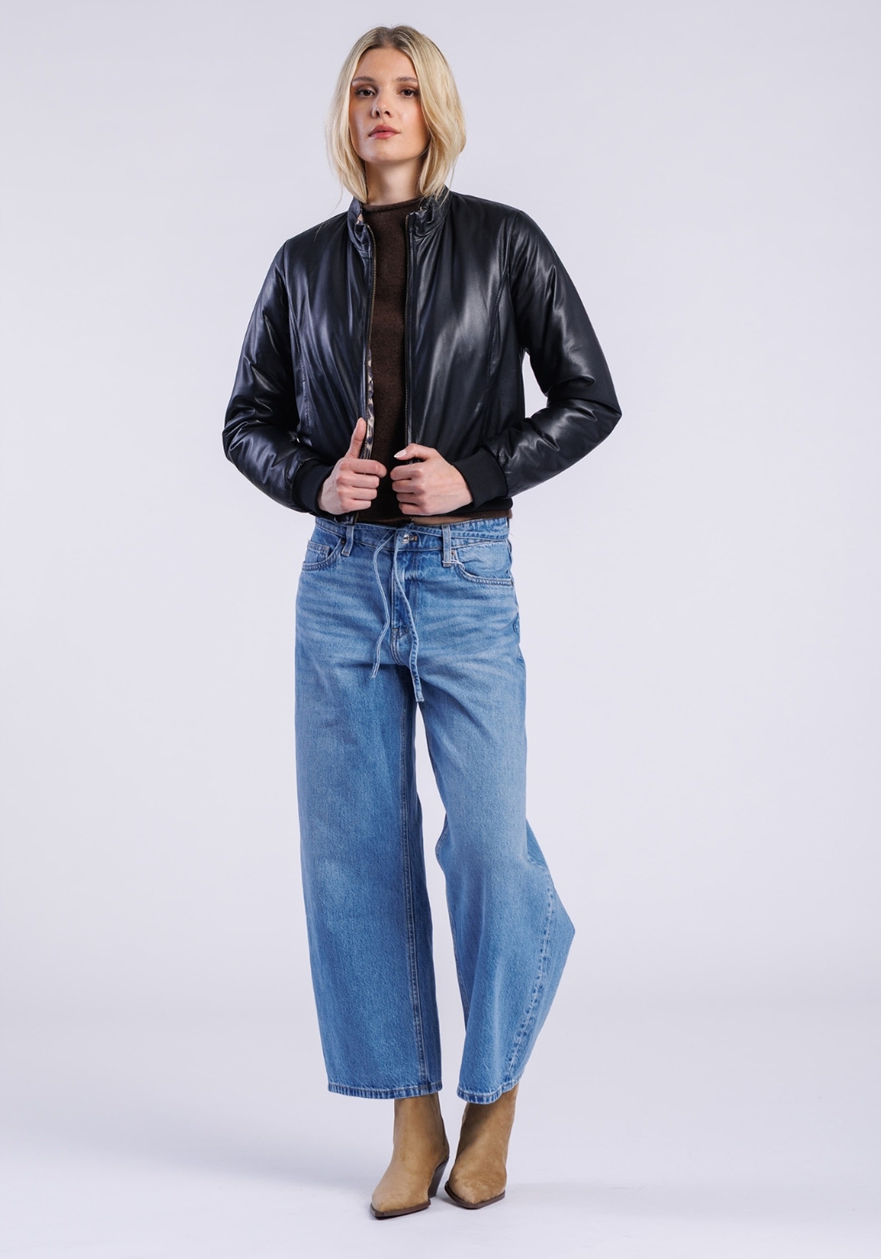 Freaky Nation Lederjacke "Leo Star-FN" günstig online kaufen