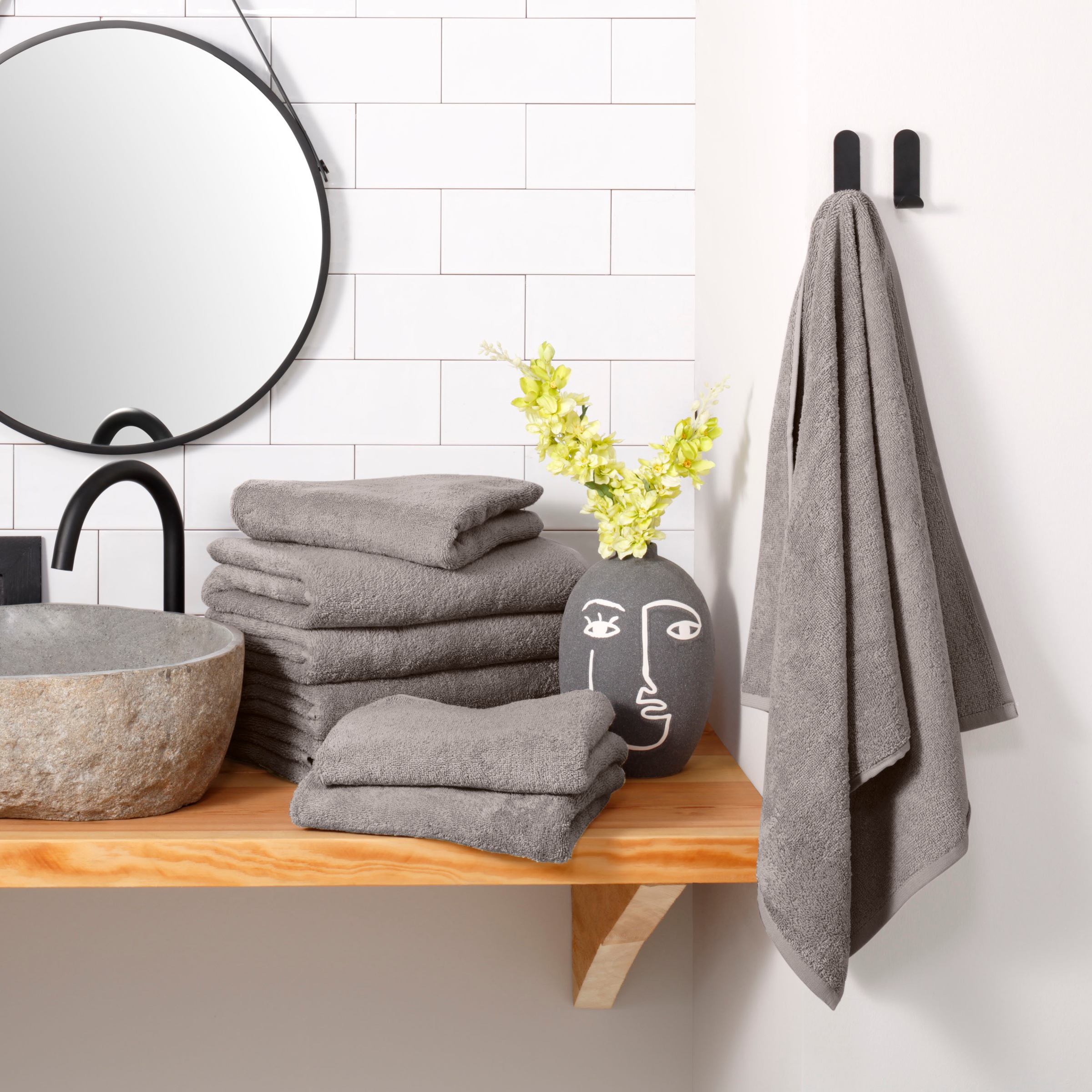 OTTO home Handtuch Set "Merida, 4 Duschtücher 70x140cm, 4 Handtücher 50x100 günstig online kaufen