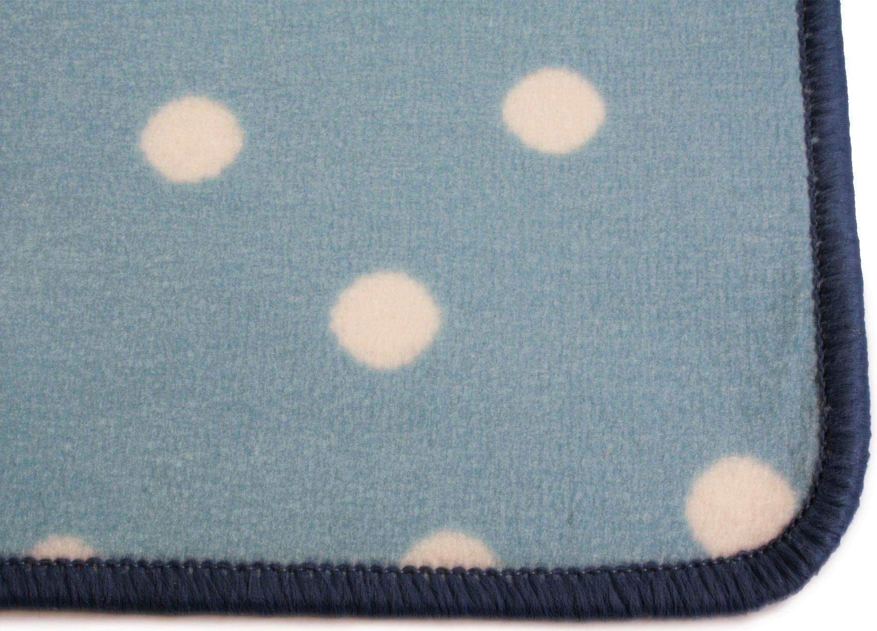 Thumbnail - Primaflor-Ideen in Textil Kinderteppich "PUNTO, Made in Belgium", rechteckig, 5 mm Höhe, Kurzflor, Motiv Punkte, Kinderz...