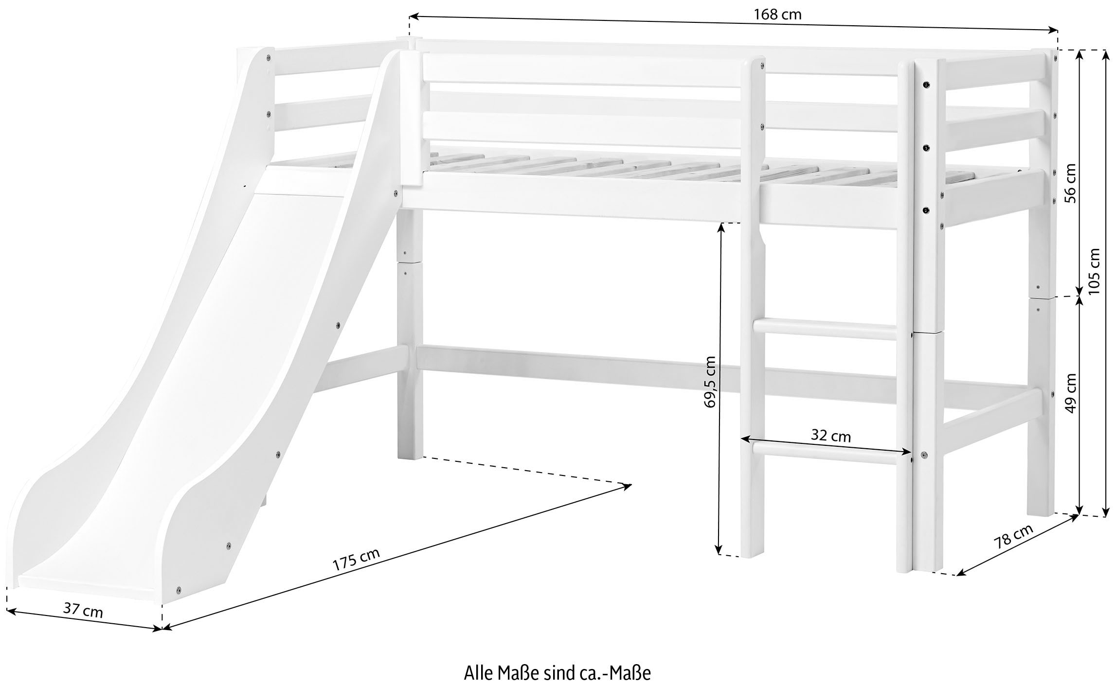 Hoppekids Hochbett »«Construction»«