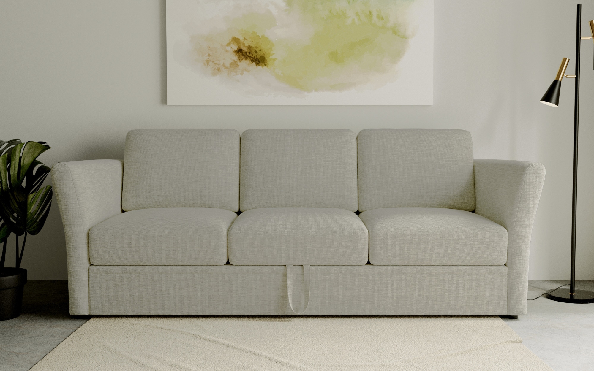 OTTO home 3-Sitzer "Lavars Schlafsofa" mit Bettfunktion, in zwei verschiedenen Bezugsqualitäten
